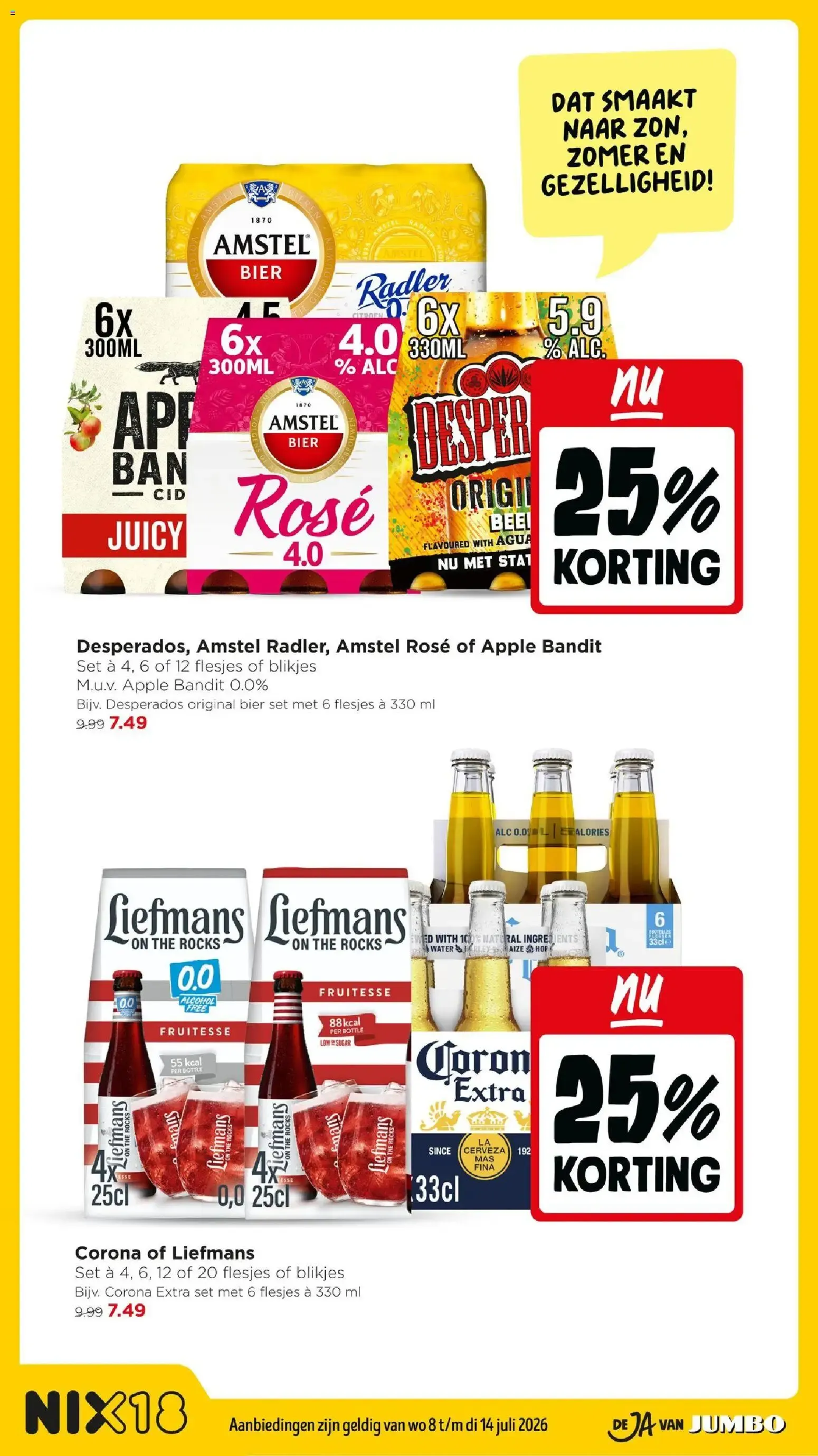 Jumbo: Campina Langlekker 2+3 GRATIS - Nóg meer voorraad pakken van 8 juli tot 14 juli 2026 - Folder pagina 28