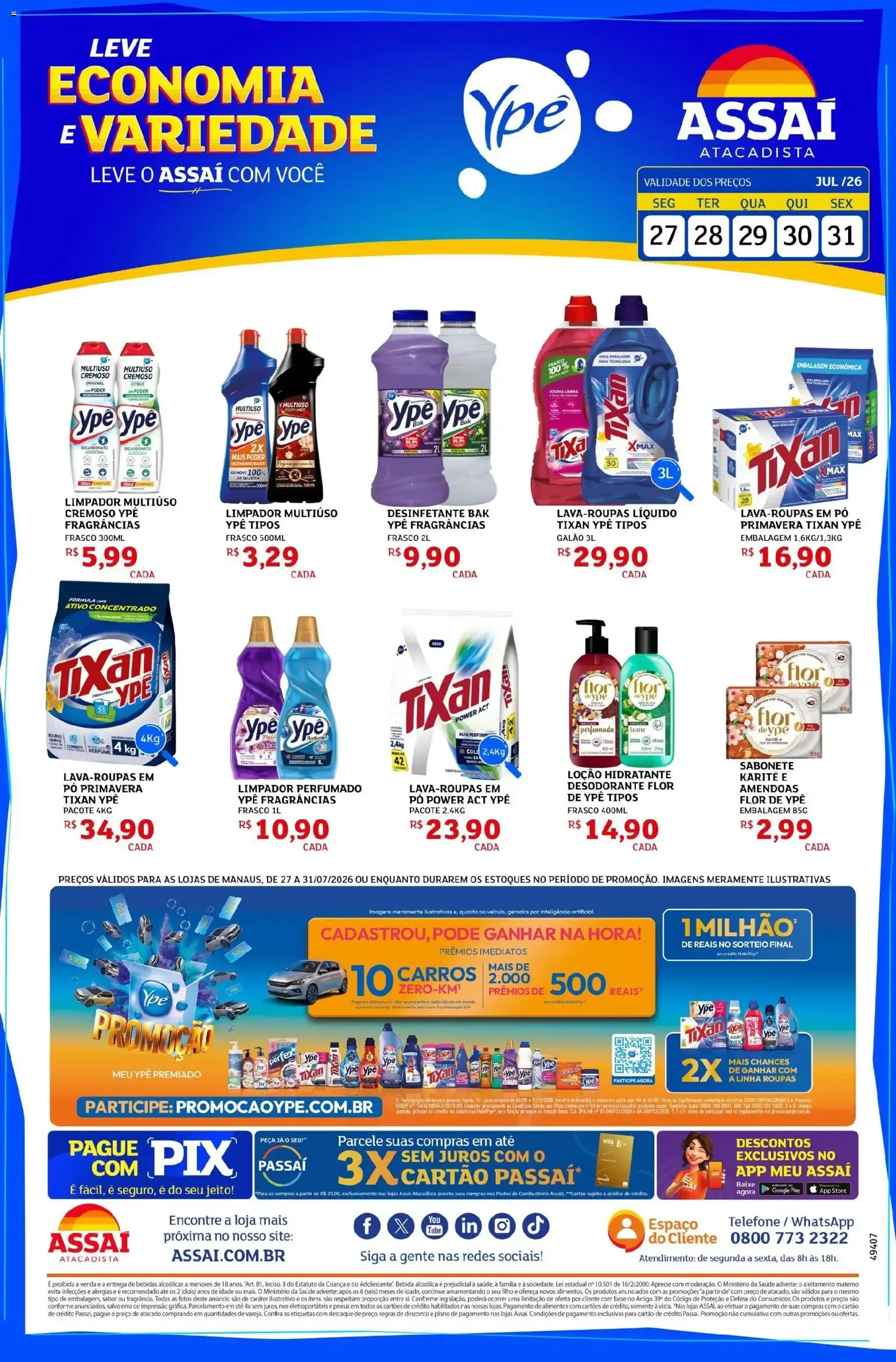 Encarte de Assaí Atacadista ofertas - AM de 28/07/2026 | Promoções Online 27 de julho até 31 de julho 2026 - Pagina 1