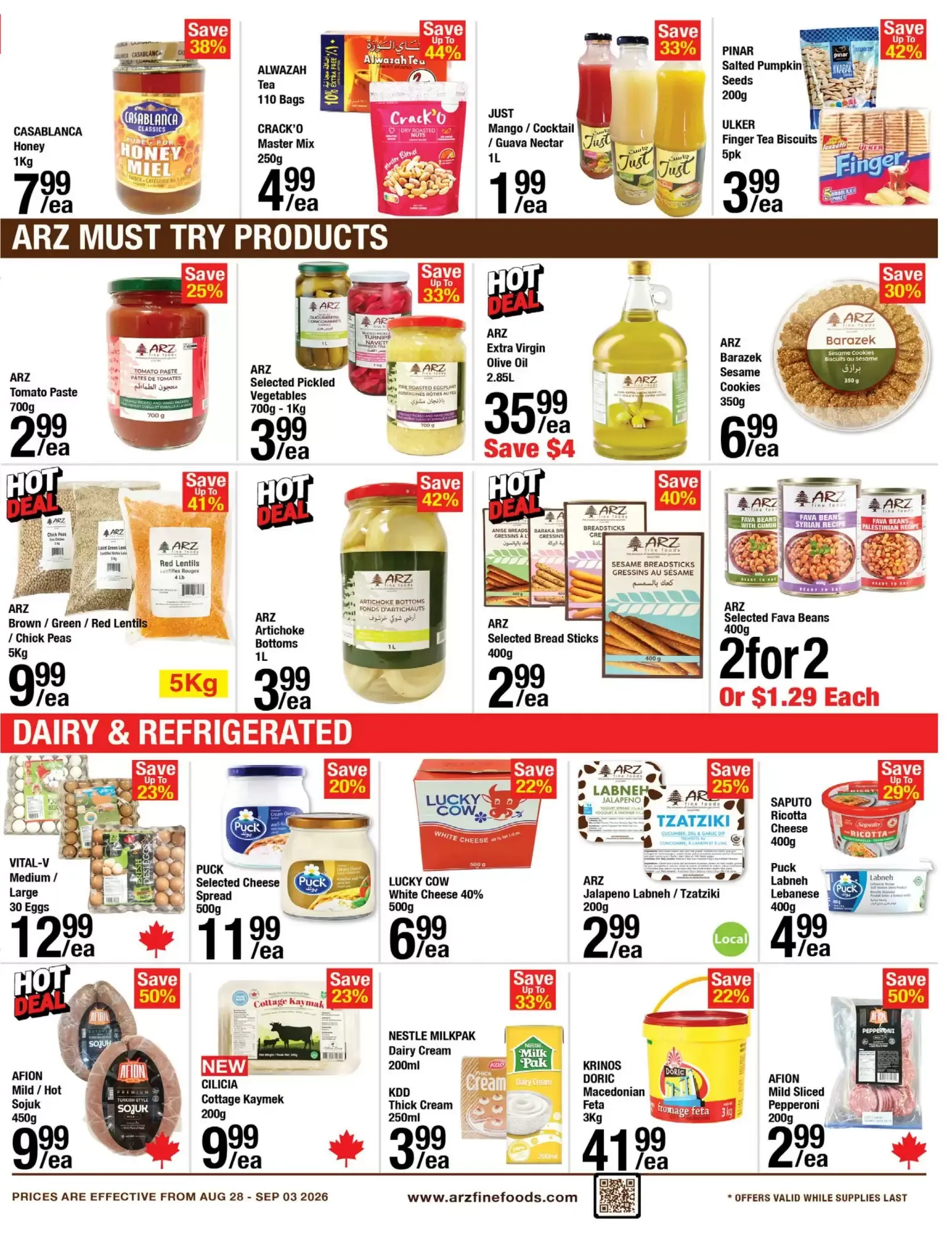 Arz Fine Foods: Ofertas en comestibles y ahorros de Regreso a Clases from August 28 to September 3 2026 - flyer page 5