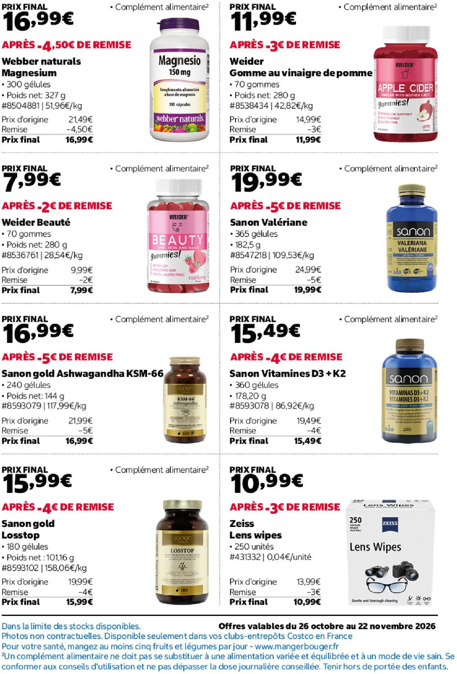 Costco catalogue à partir du 26/10/2026 - promo en ligne du 26 octobre au 22 novembre 2026 - Catalogue page 7