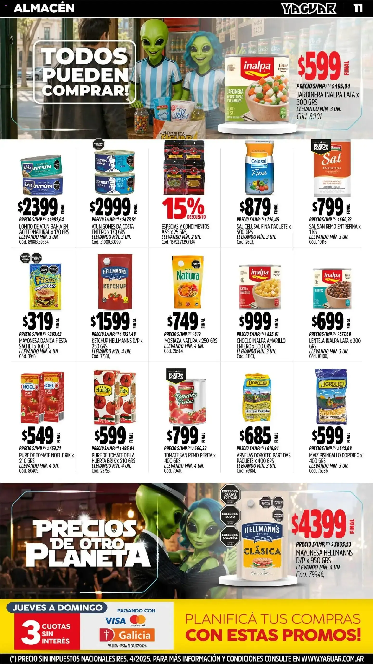 Ofertas de Yaguar - Oferta Semanal Mar del Plata del 29/06/2026 - 04/07/2026 29 de junio al 4 de julio 2026 - Página 11 del catálogo