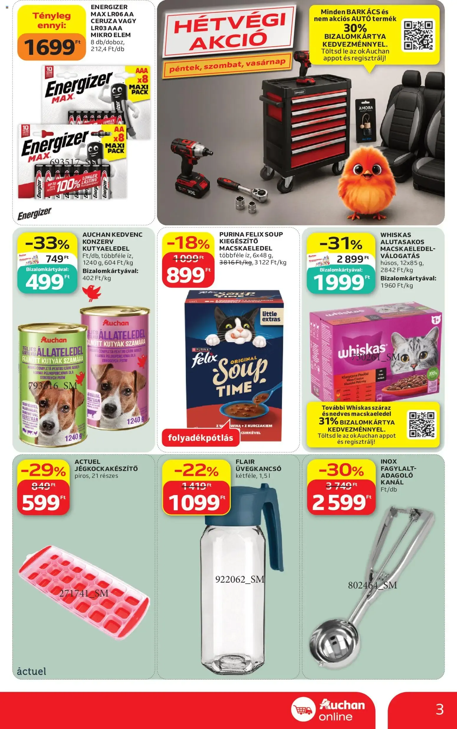 Katalógus Auchan Szupermarket akciós újság - 2026.07.23. -tól/töl > akció, lapozható szórólap 🛍️ július 23.-tól július 29.-ig 2026. - Oldal 3