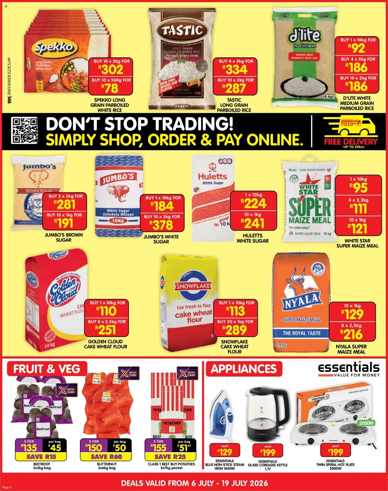 Shoprite Cash & Carry Deals from 6 July to 19 July 2026 - Catalogue Page 2