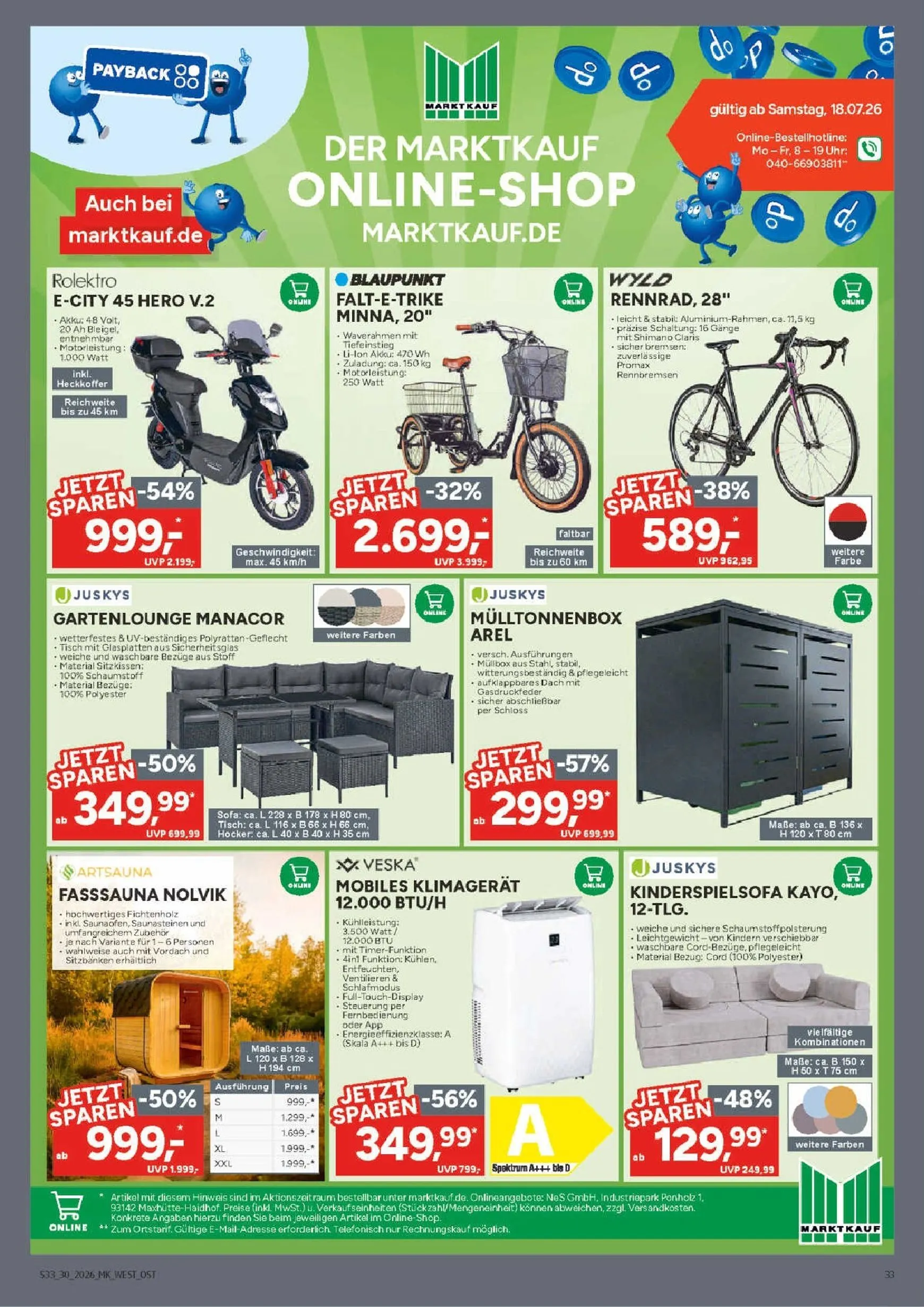Marktkauf Prospekt – von Montag 20.07.2026 bis Samstag 25.07.2026 von 20. Juli bis 25. Juli 2026 - Prospekt seite 33