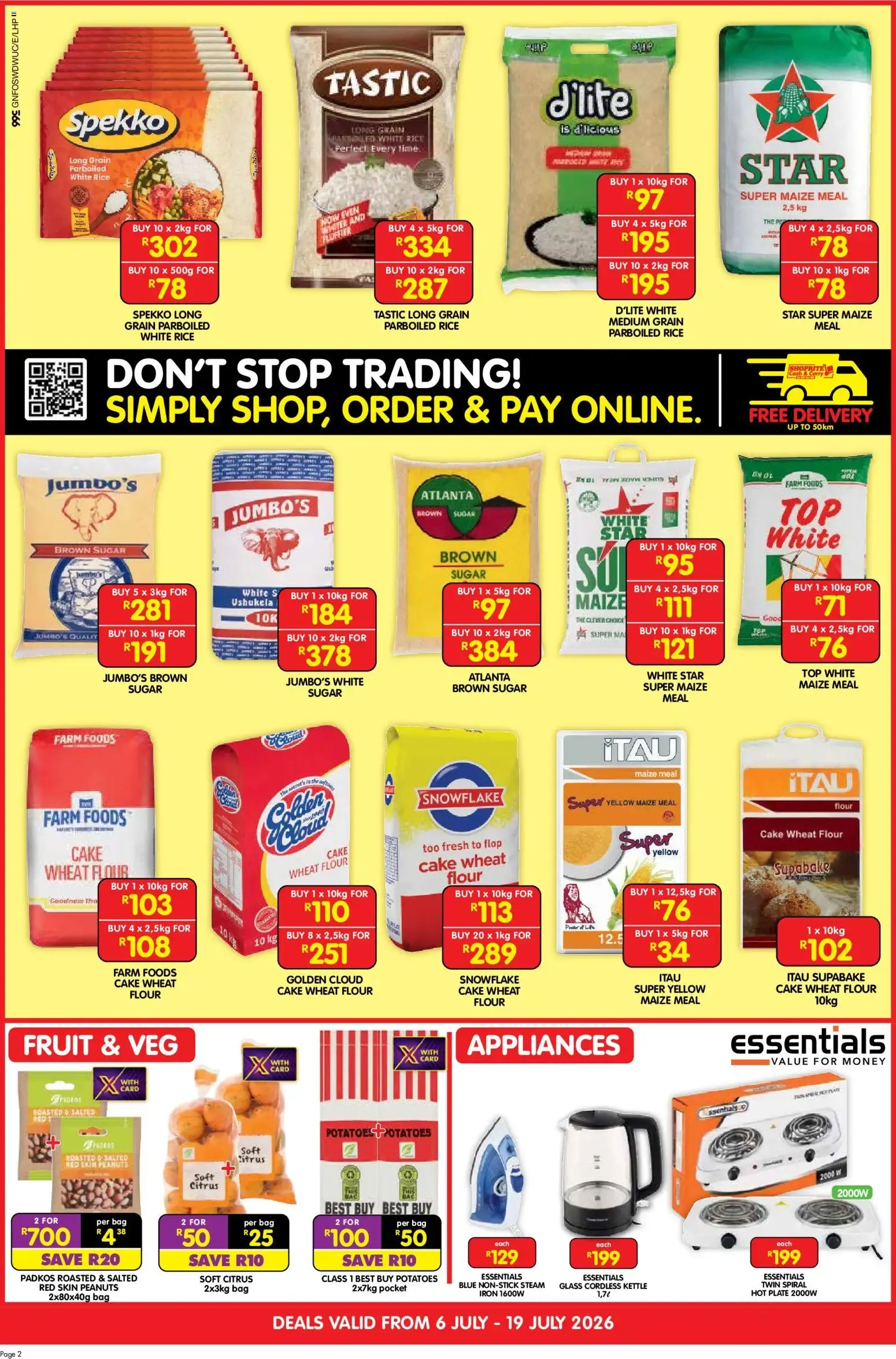 Shoprite Cash & Carry - Load Up For Less from 6 July to 19 July 2026 - Catalogue Page 2