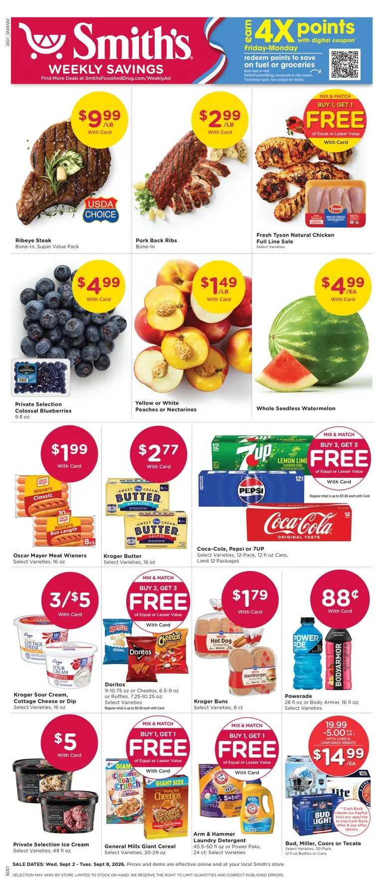Current Smith's leaflet valid from Wednesday 09/02/2026 to Tuesday 09/08/2026