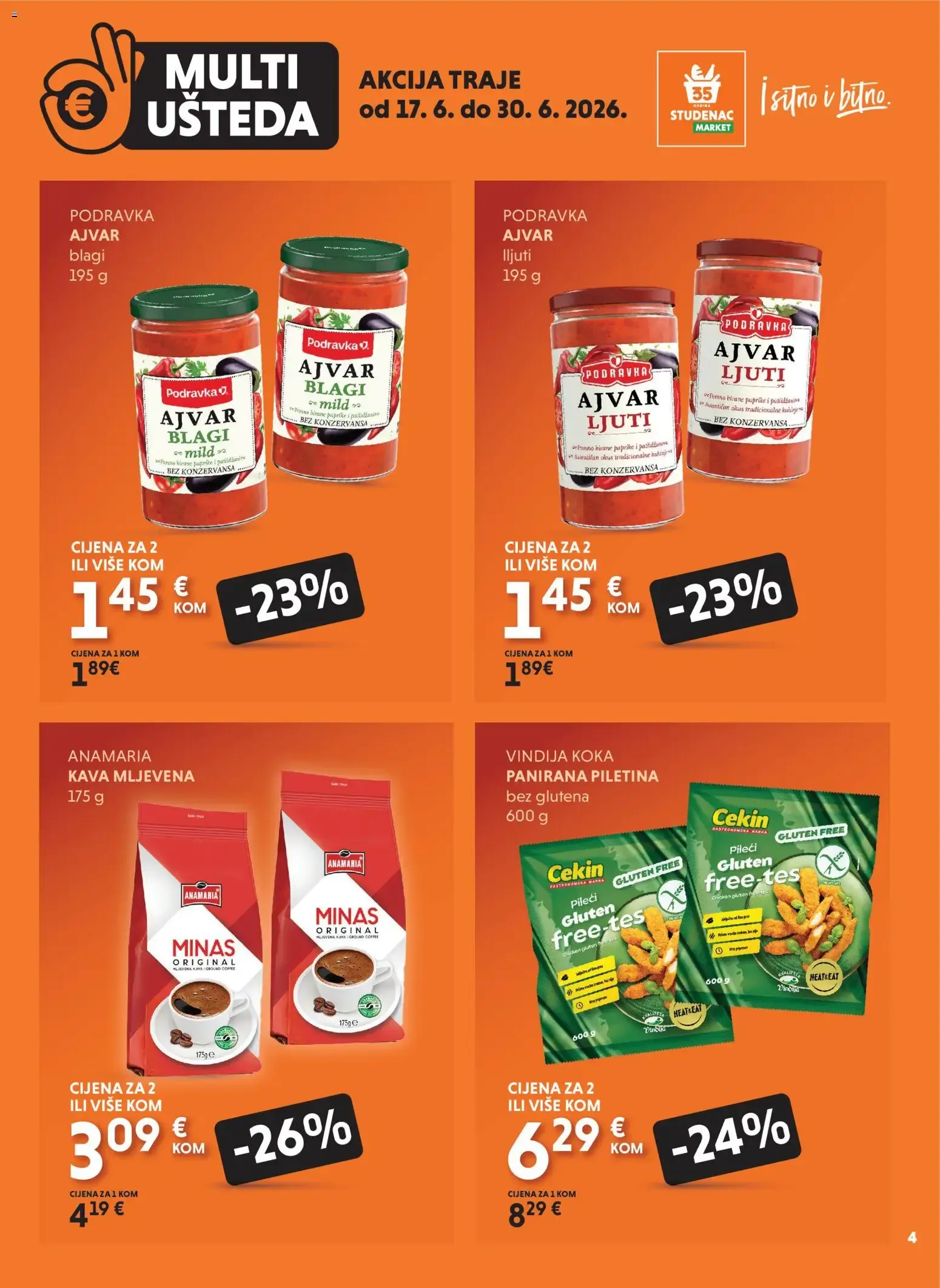 Katalog Uzmi više, plati manje: Multi Ušteda od 17. lipnja do 30. lipnja 2026. - Pregled Stranica 4