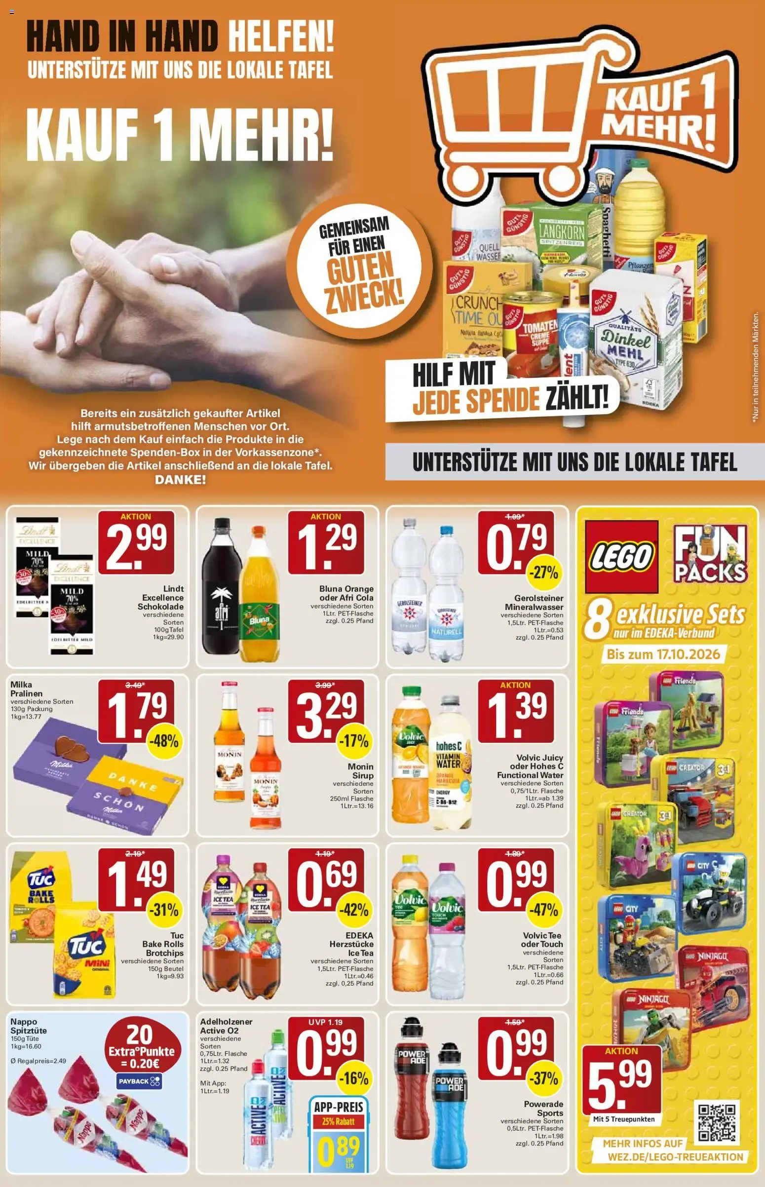 EDEKA Die WEZette (Weser-Einkaufs-Zentrum) von 5. Oktober bis 10. Oktober 2026 - Prospekt seite 13