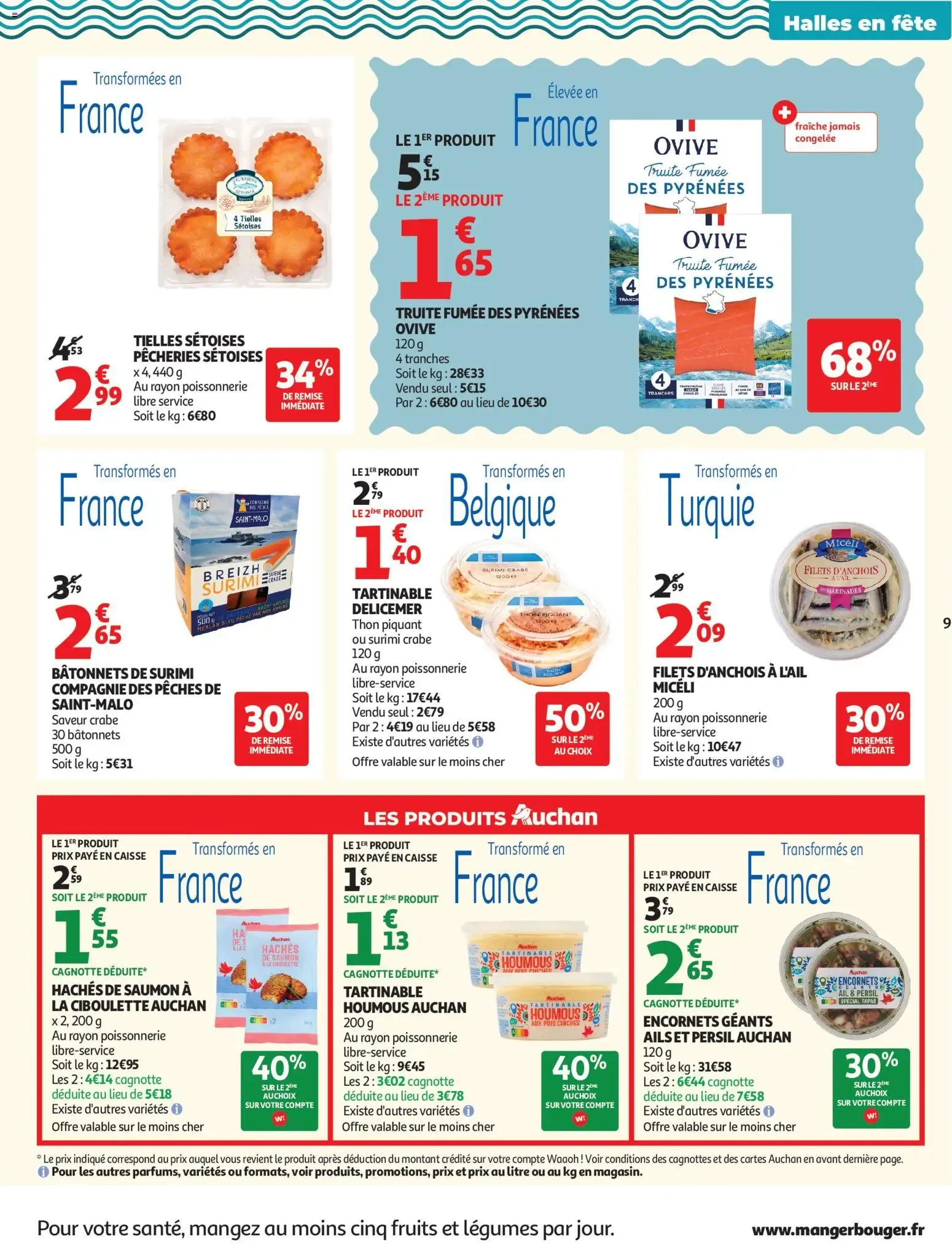Auchan - Tous dans le match, pros des bons plans du 2 juin au 13 juin 2026 - Catalogue page 9