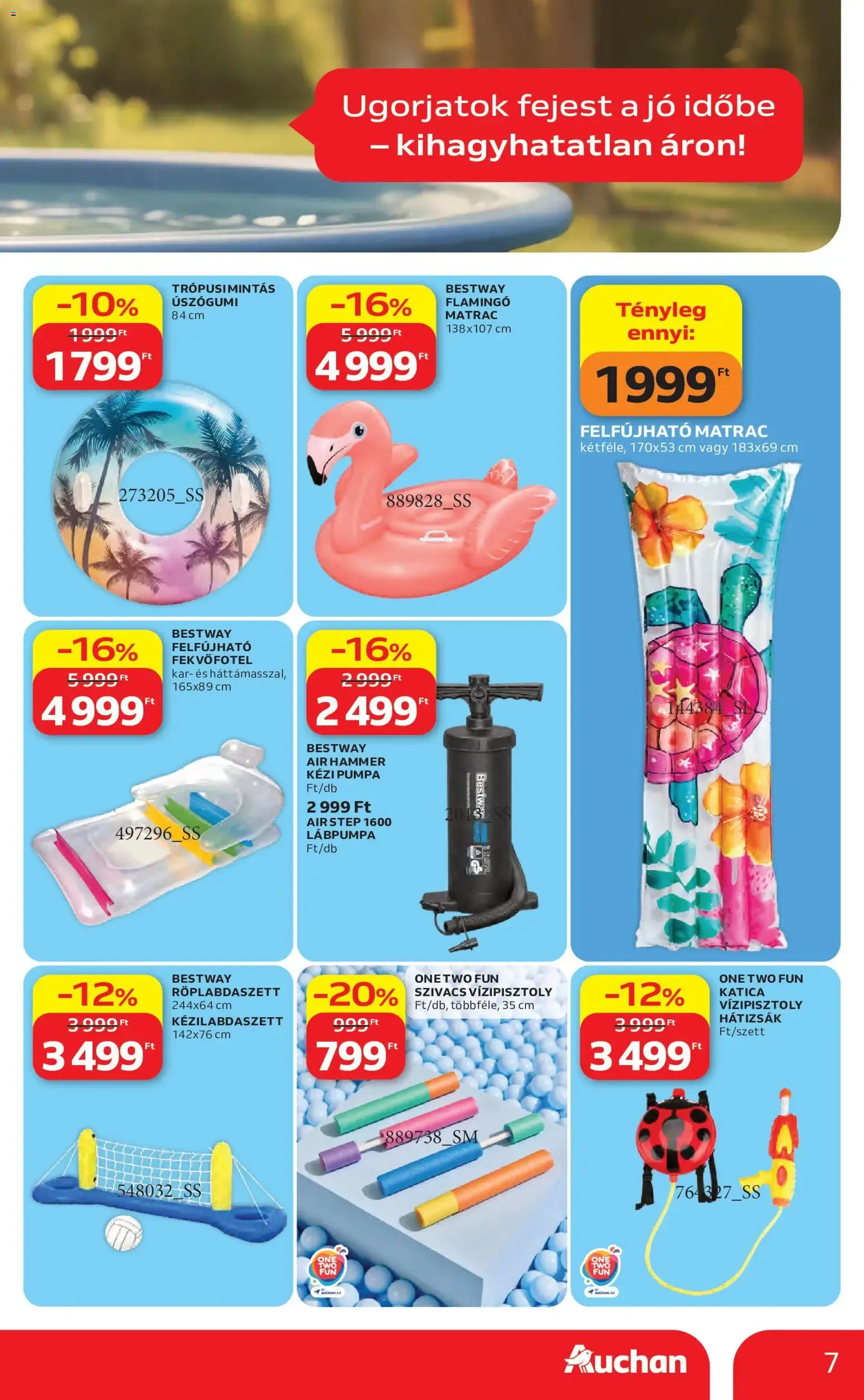 Katalógus Auchan Nyári extra ajánlataink - 2026.06.11. -tól/töl > akció, lapozható szórólap 🛍️ június 11.-tól július 1.-ig 2026. - Oldal 7