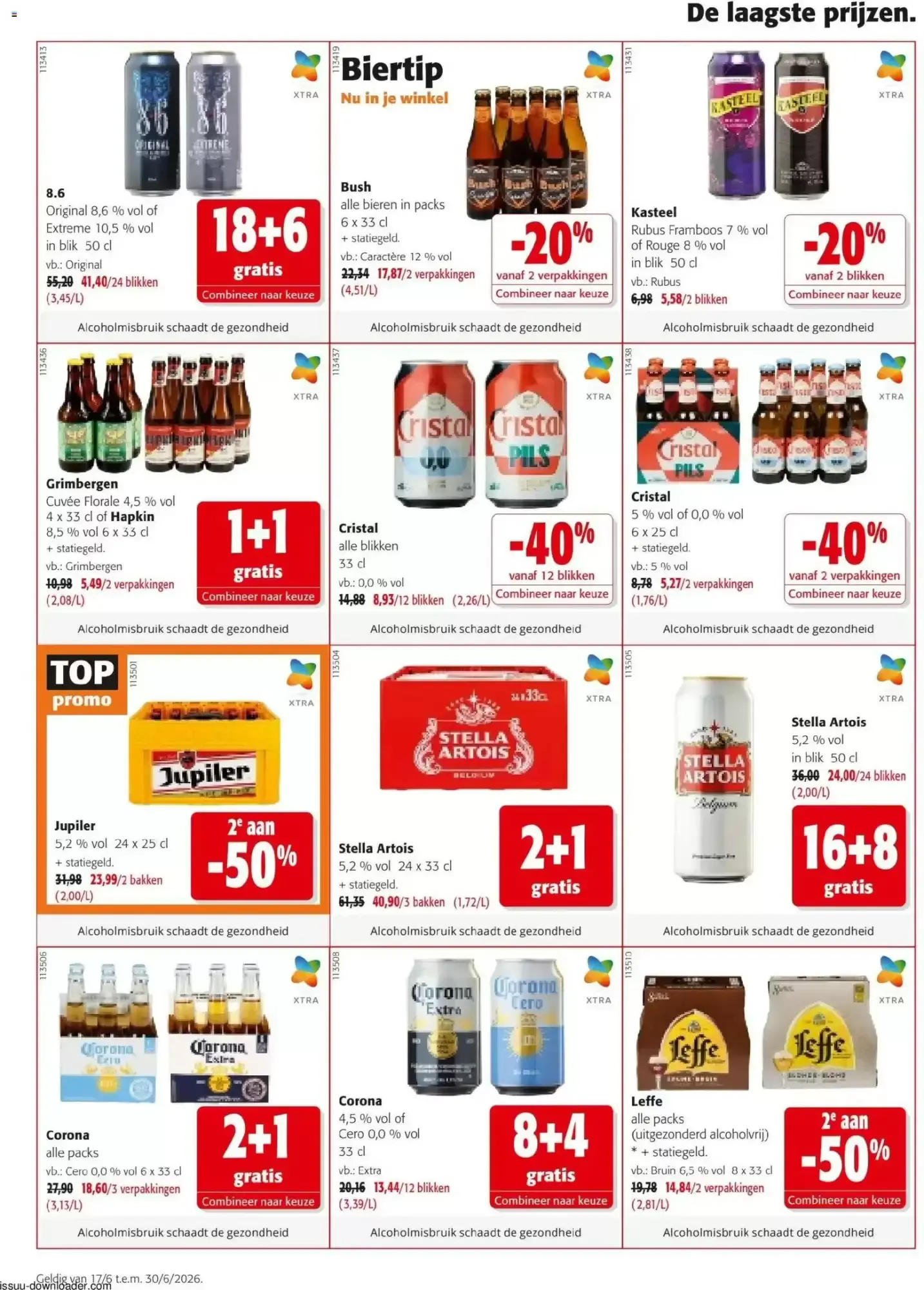 Alle acties van 17 juni tot 30 juni 2026 - folder pagina 6