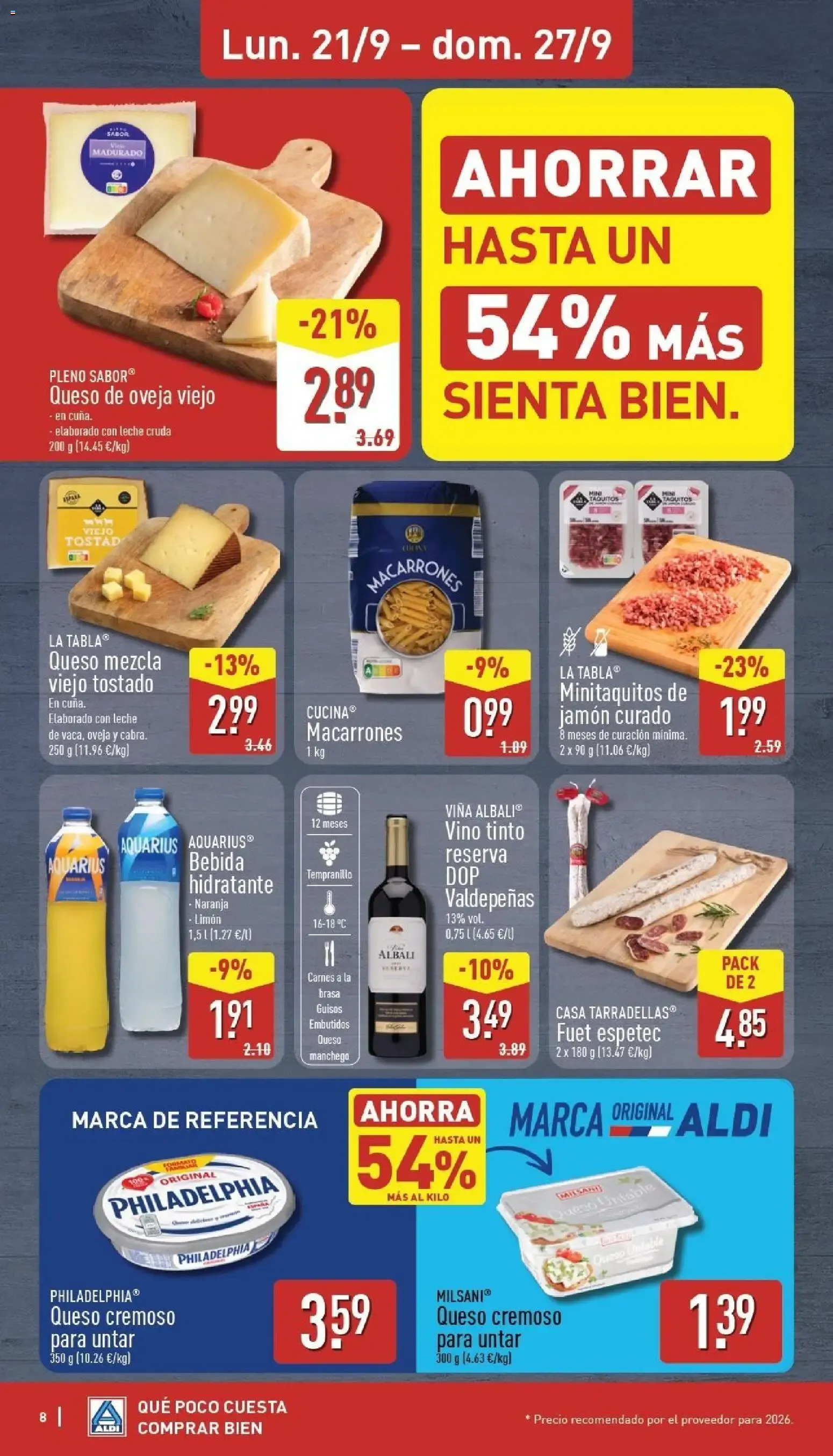Catálogo de ALDI: Qué poco cuesta comprar bien 21 de septiembre al 27 de septiembre 2026 - Página 8