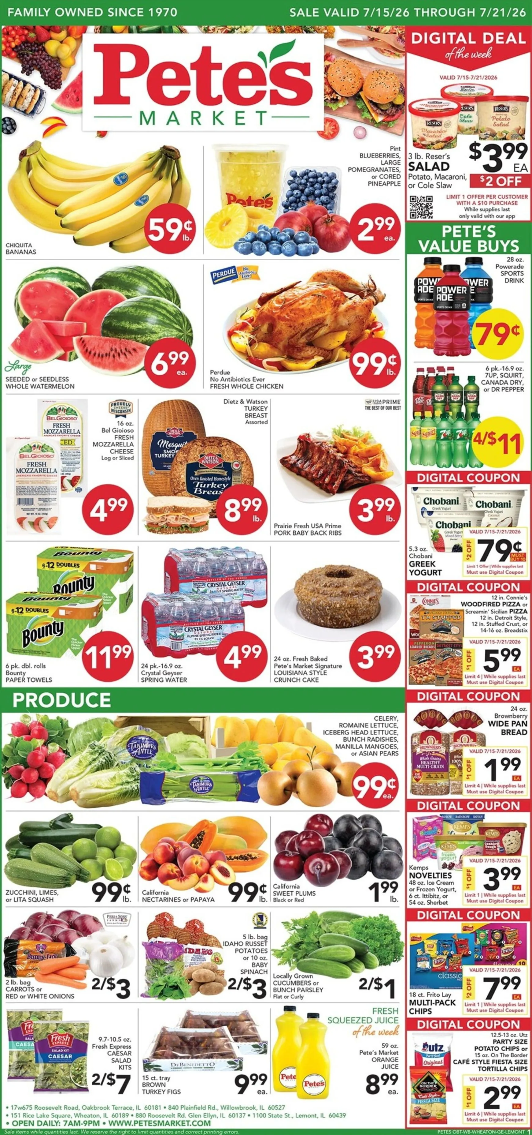 Weekly ad Pete's Market from July 15 to July 21 2026 - Page 1