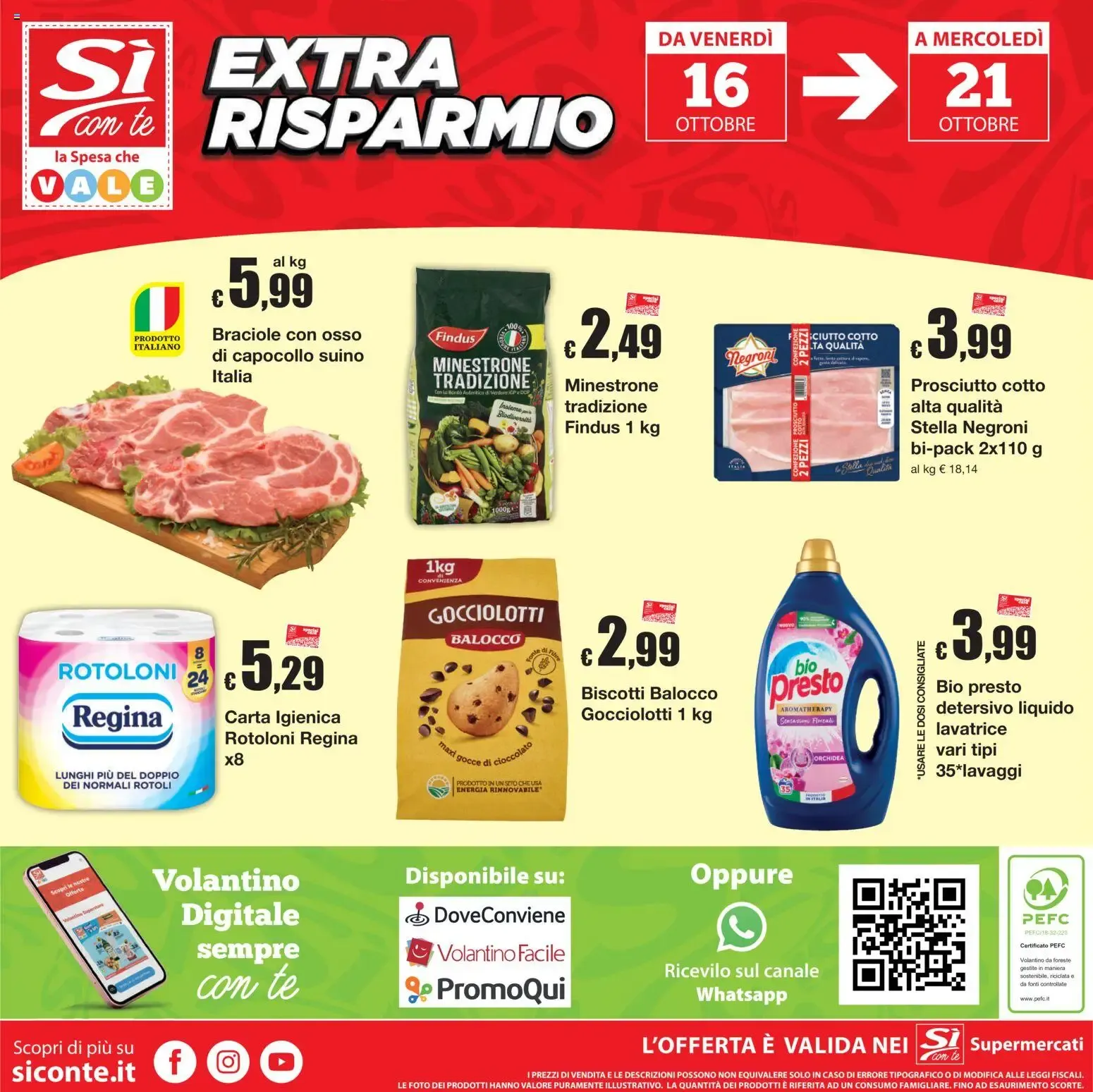 Sì con Te Sotto Prezzo da 8 ottobre a 21 ottobre di 2026 - Pagina del volantino 20