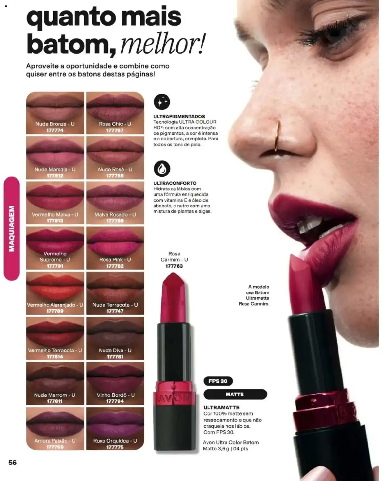 Encarte de Revista Avon - Chegou Renew Menopro - Ciclo 16/2026 12 de outubro até 2 de novembro 2026 - Pagina 56