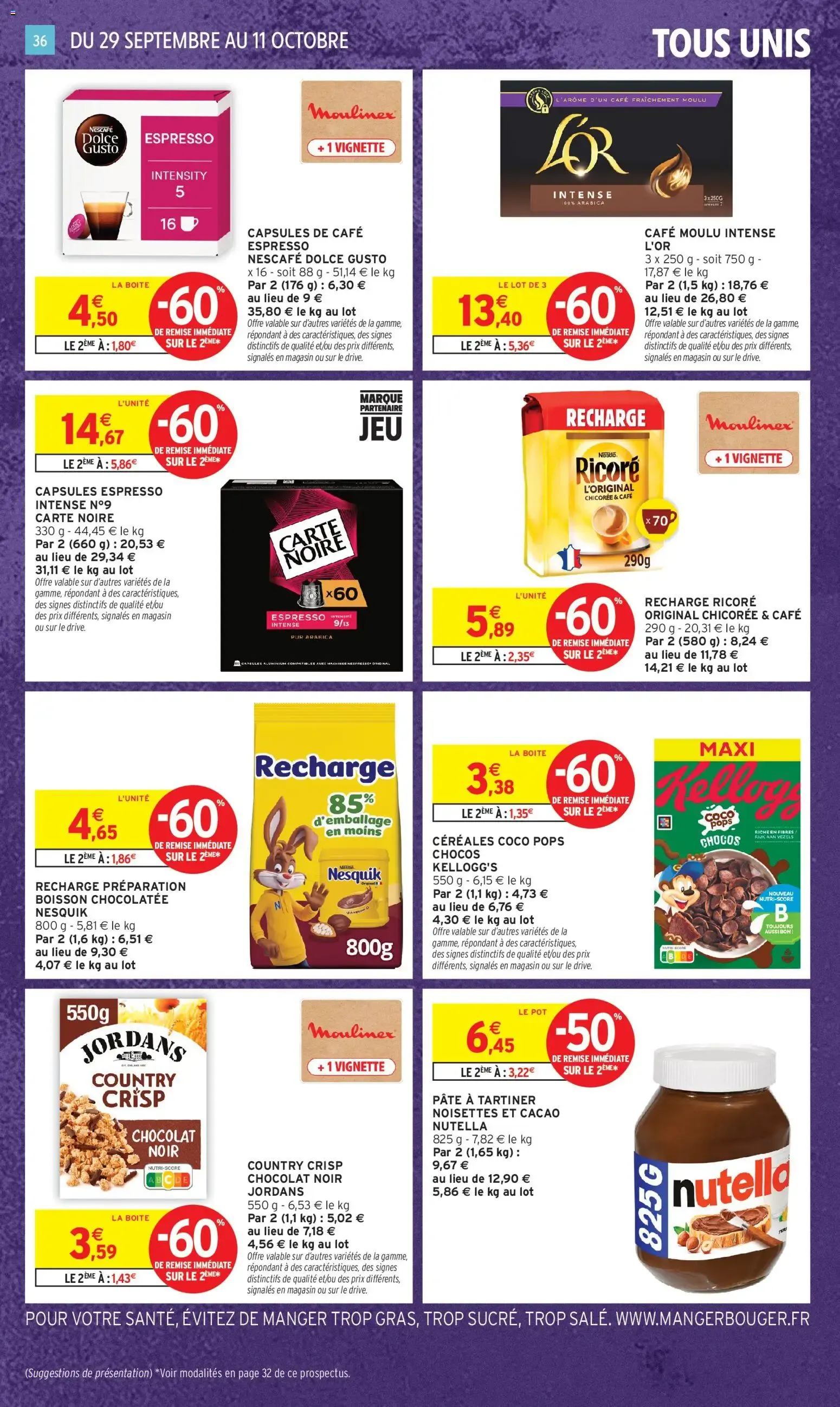 Intermarché - Anniversaire: 100% remboursés en bons d'achat du 29 septembre au 11 octobre 2026 - Catalogue page 28