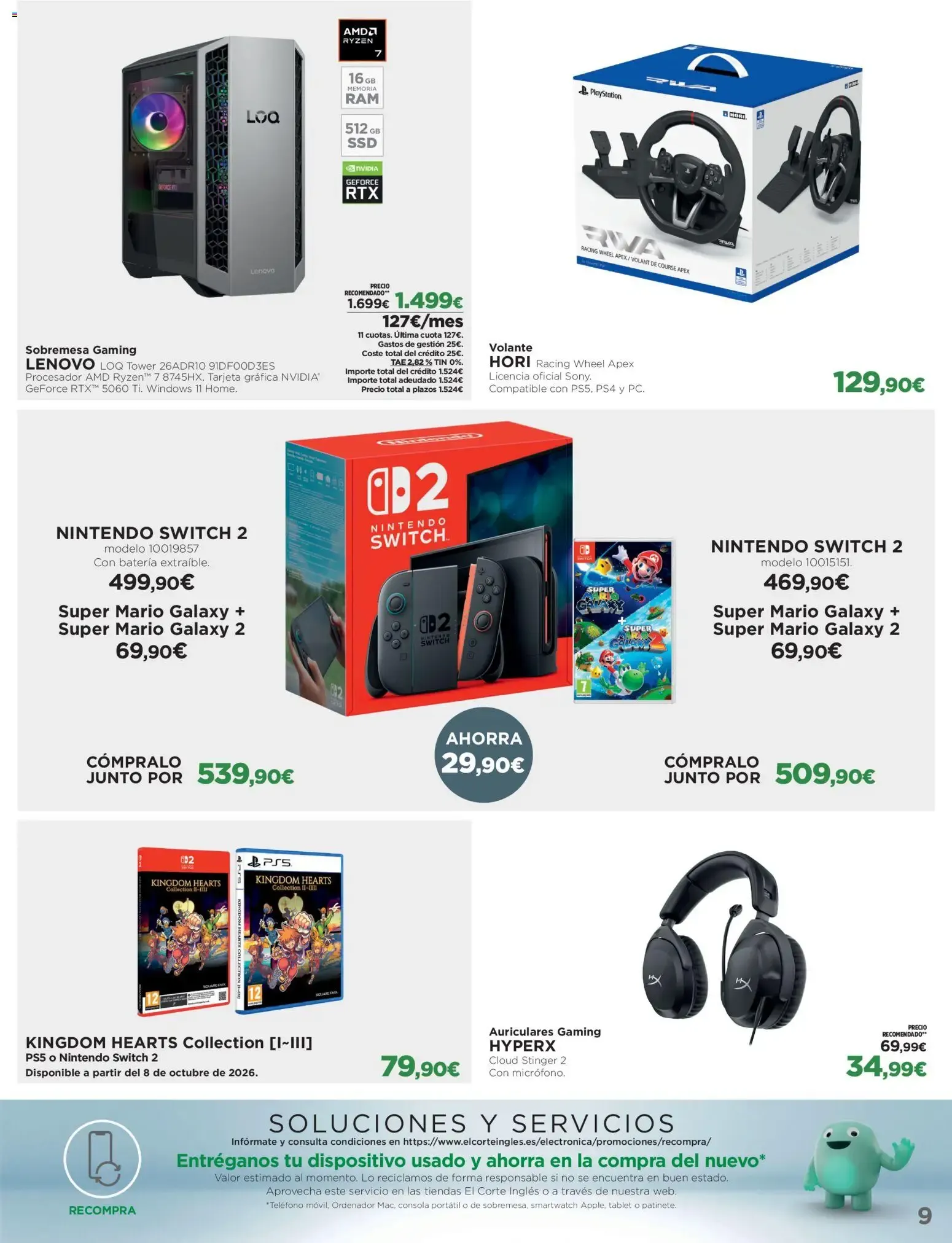 Catálogo de El Corte Inglés Los Tecnoprecios 05/10/2026 │Catálogo 5 de octubre al 21 de octubre 2026 - Página 9
