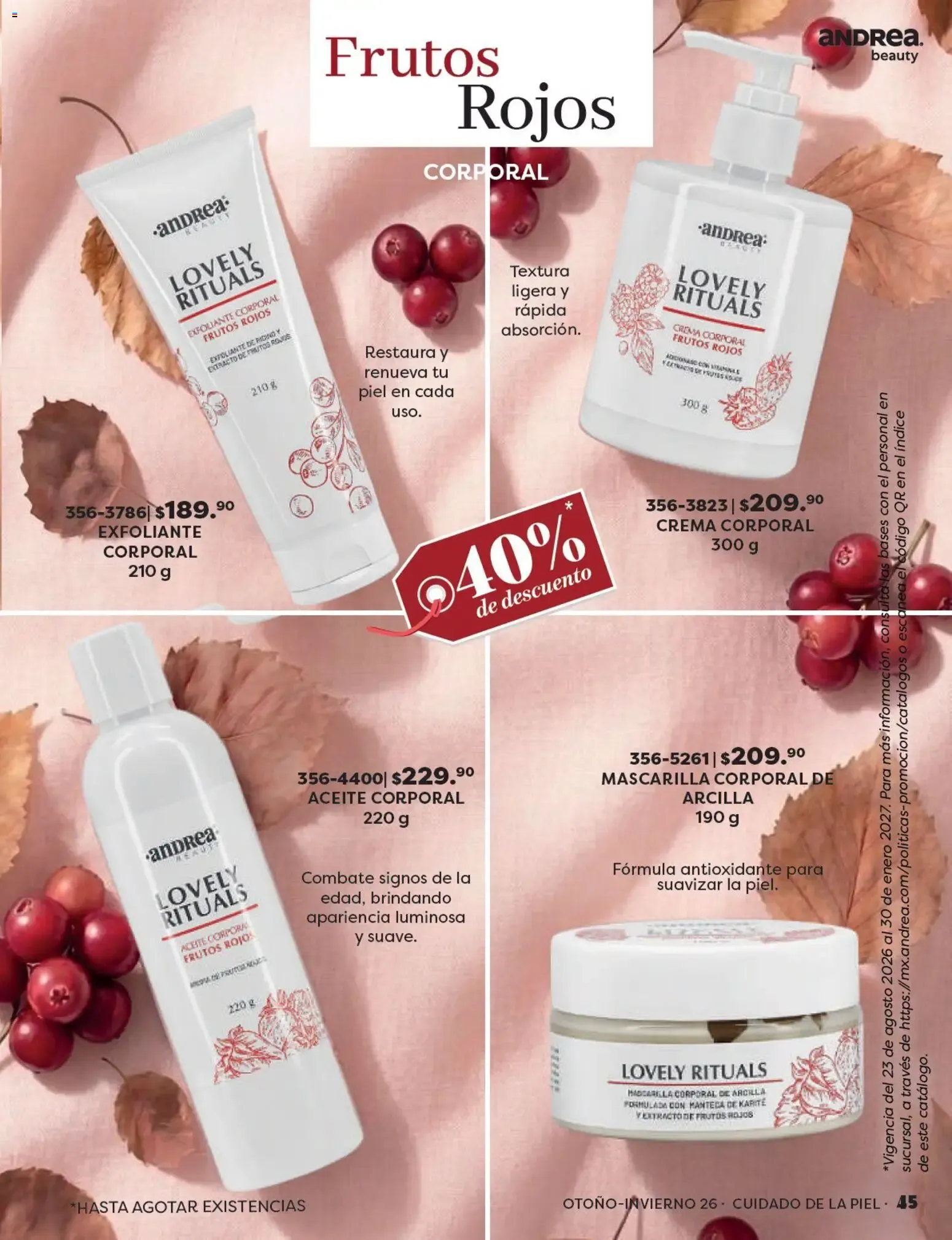 Catálogo de Andrea catálogo Beauty 2026 - Catálogos en línea de 23/08 - 30/01 23 de agosto al 30 de enero 2027 - Pagina 45