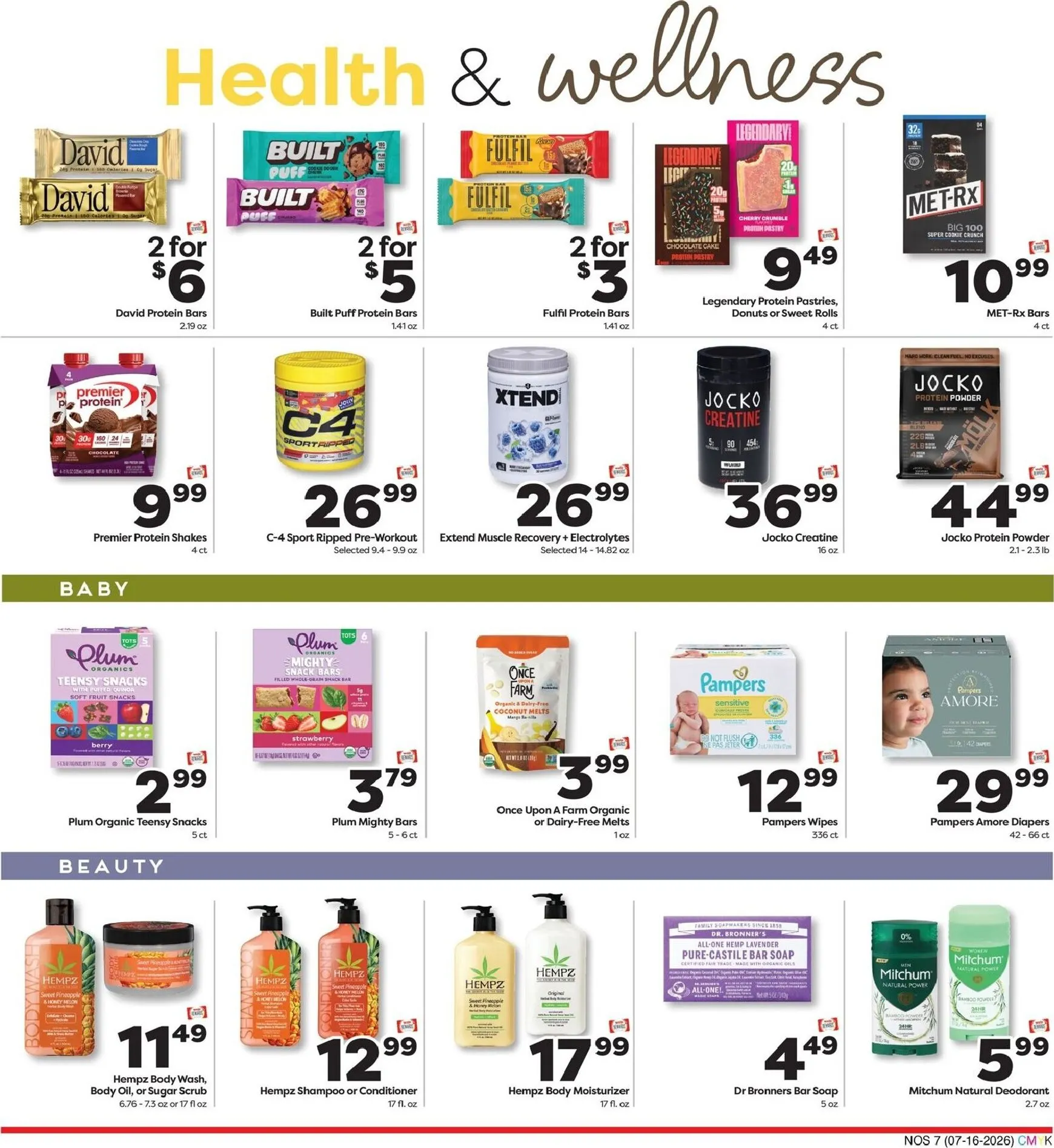 Weekly promotion Current Weis Markets - Natural & Organic leaflet valid from Thursday 07/16/2026 to Wednesday 08/12/2026 spanning from July 16 to August 12 2026 - Page 7 for Catalogue 365