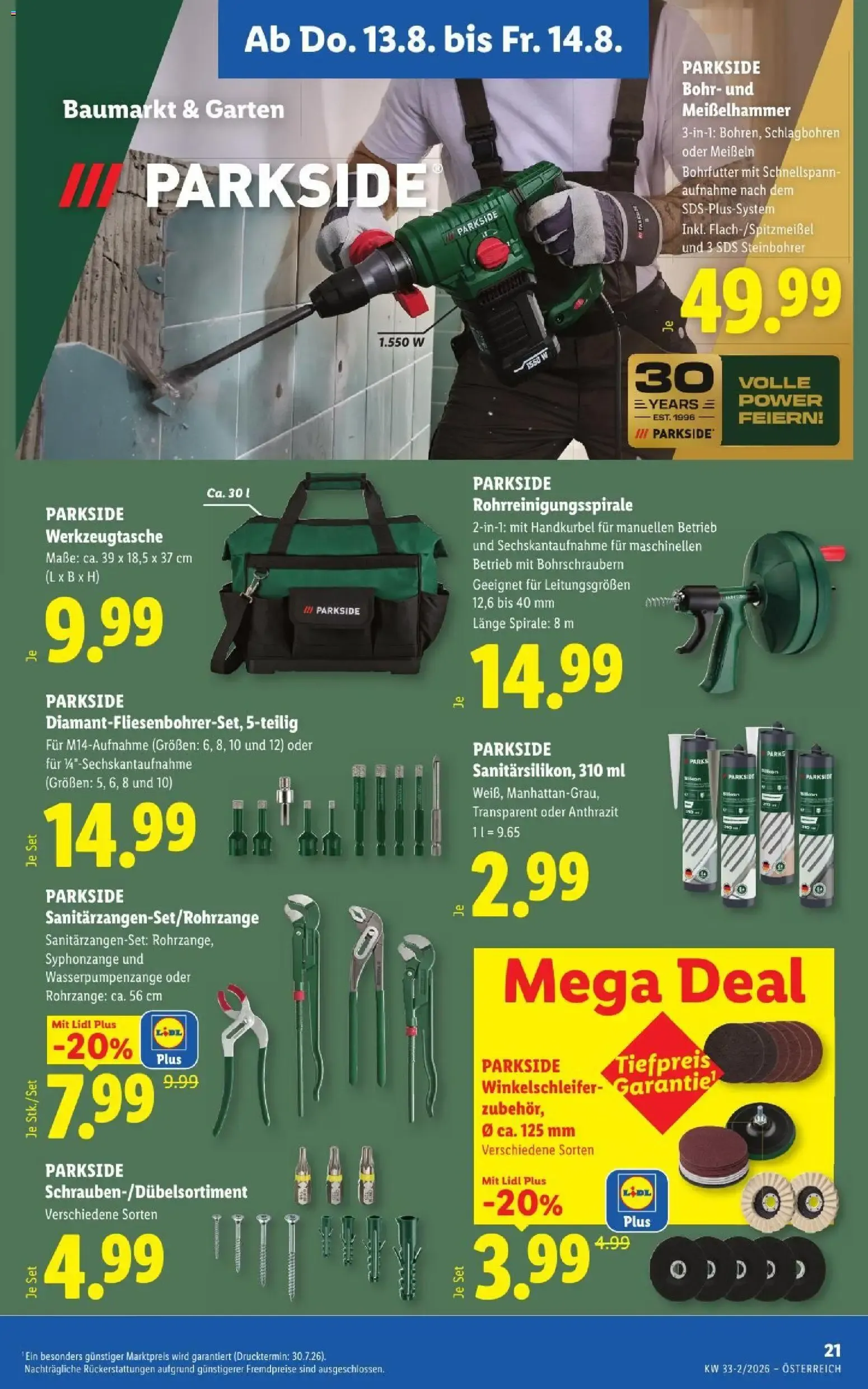 Lidl - Flugblatt ab 13.08.2026 - Angebote ab donnerstag von 13. August bis 14. August 2026 - Flugblätt seite 25