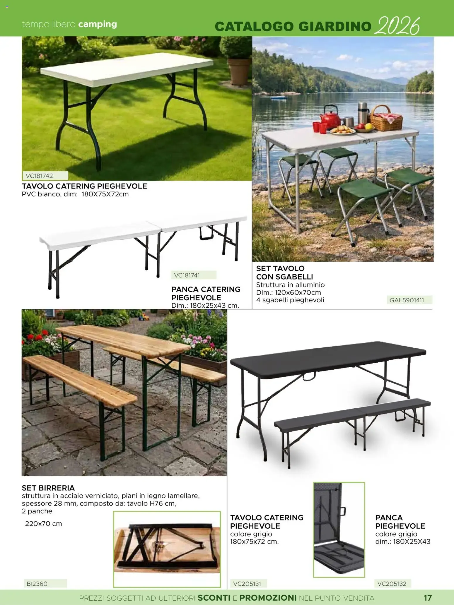 La Prealpina Catalogo Giardino Arredo Esterno Tempo Libero 2026 da 8 giugno a 10 agosto di 2026 - Pagina del volantino 17