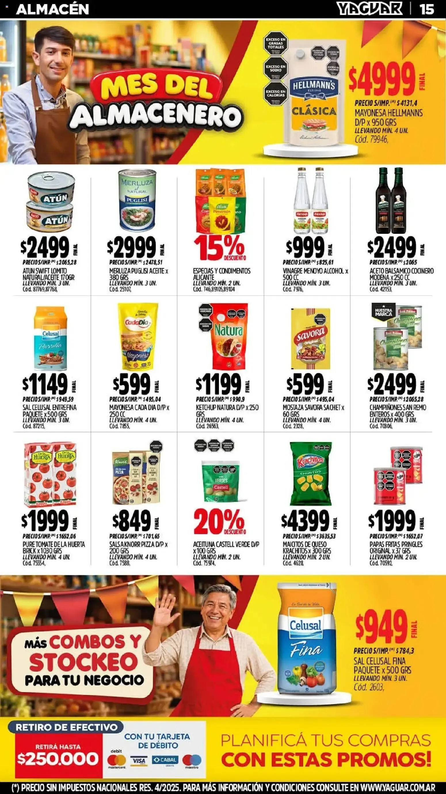 Ofertas de Mayorista Yaguar - Mes del Almacenero - P. Chacabuco 21 de septiembre al 27 de septiembre 2026 - Página 15 del catálogo