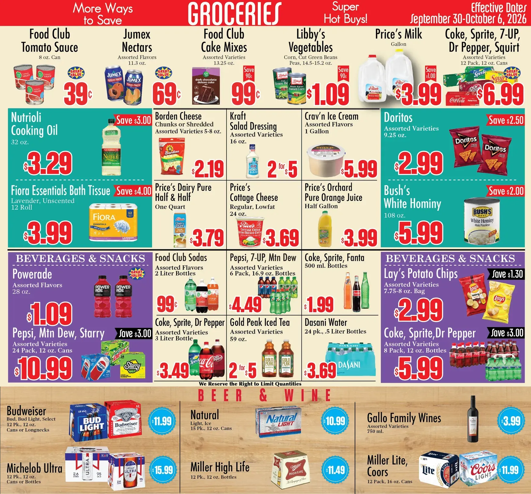 Weekly ad Current Food City leaflet valid from Wednesday 09/30/2026 to Tuesday 10/06/2026 from September 30 to October 6 2026 - Page 3