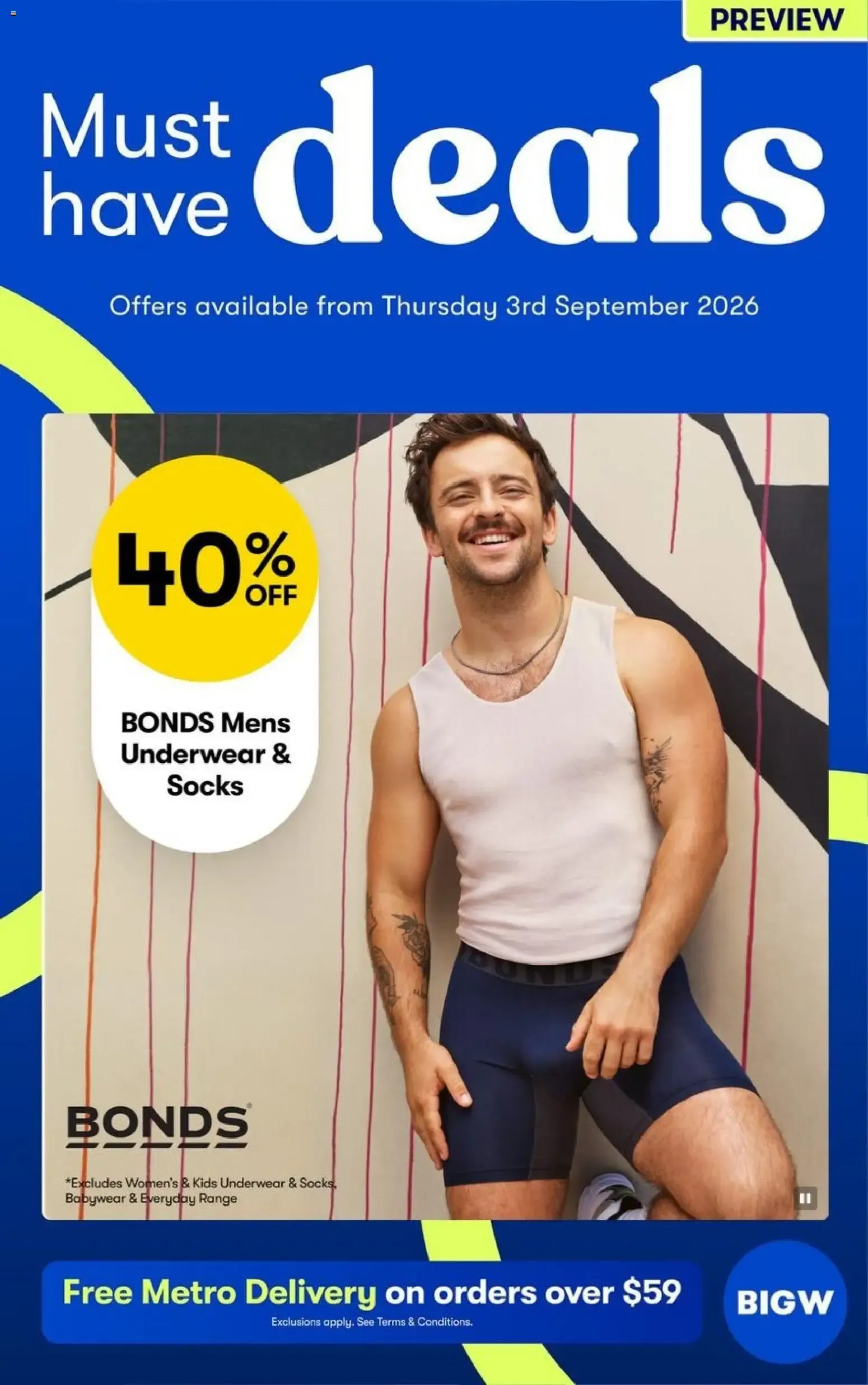 BIGW - Must have deals - Catalogue valid from 3 September to 9 September 2026 - page 1