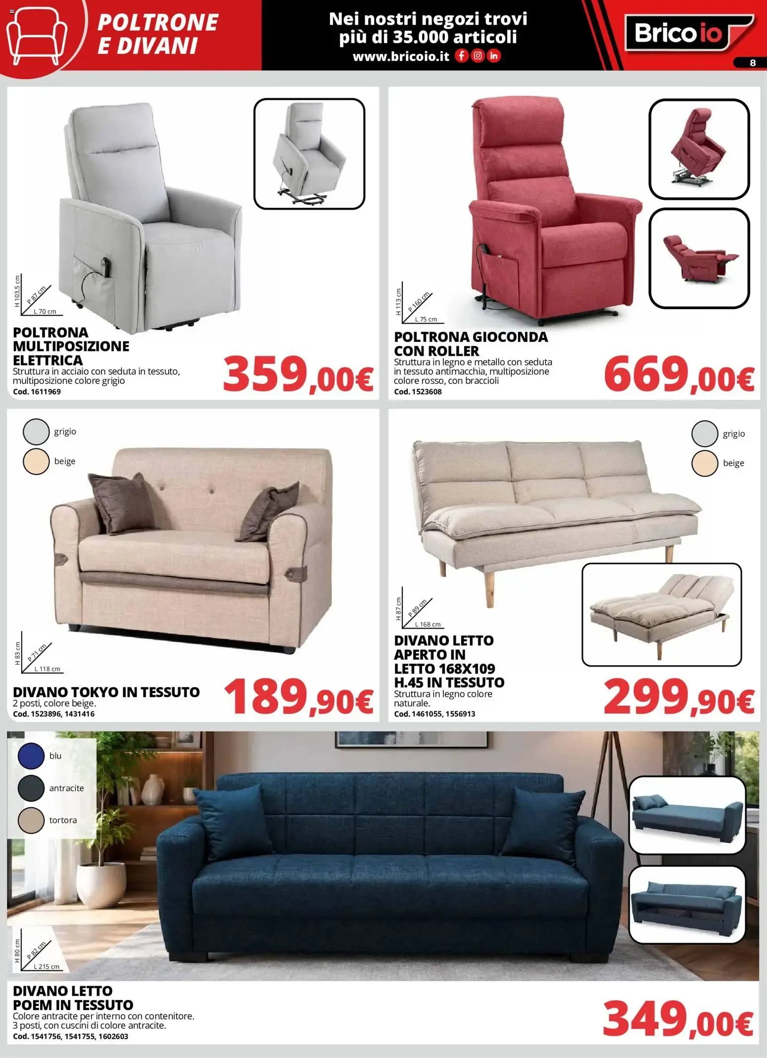 Nuovo Brico io volantino Arredo dal 01/10/2026 > offerte anteprima 🛍️ da 1 ottobre a 31 ottobre di 2026 - Pagina del volantino 8
