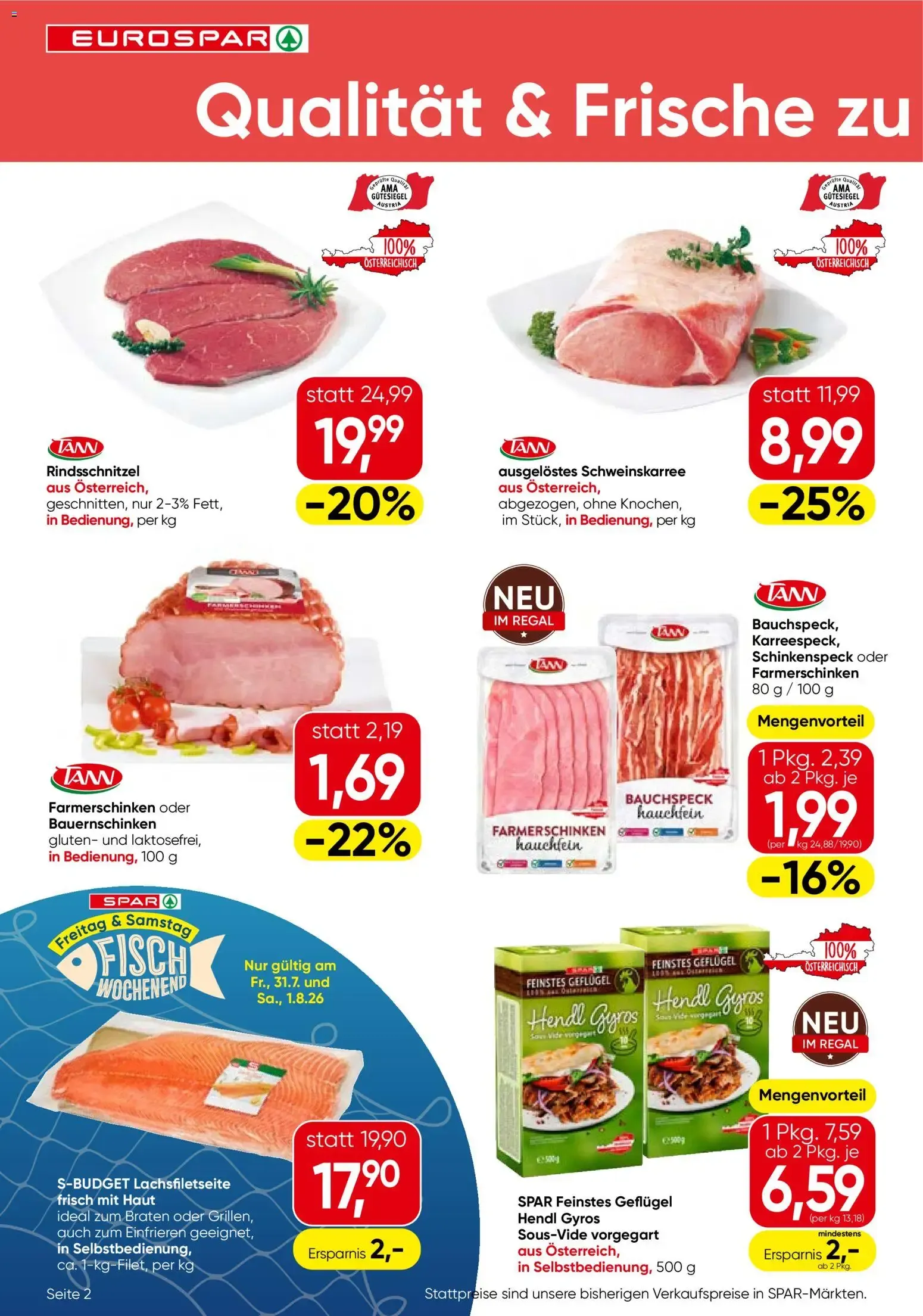 Eurospar Flugblatt von 30.07.2026 - Aktuelle Angebote von 30. Juli bis 12. August 2026 - Flugblätt seite  2
