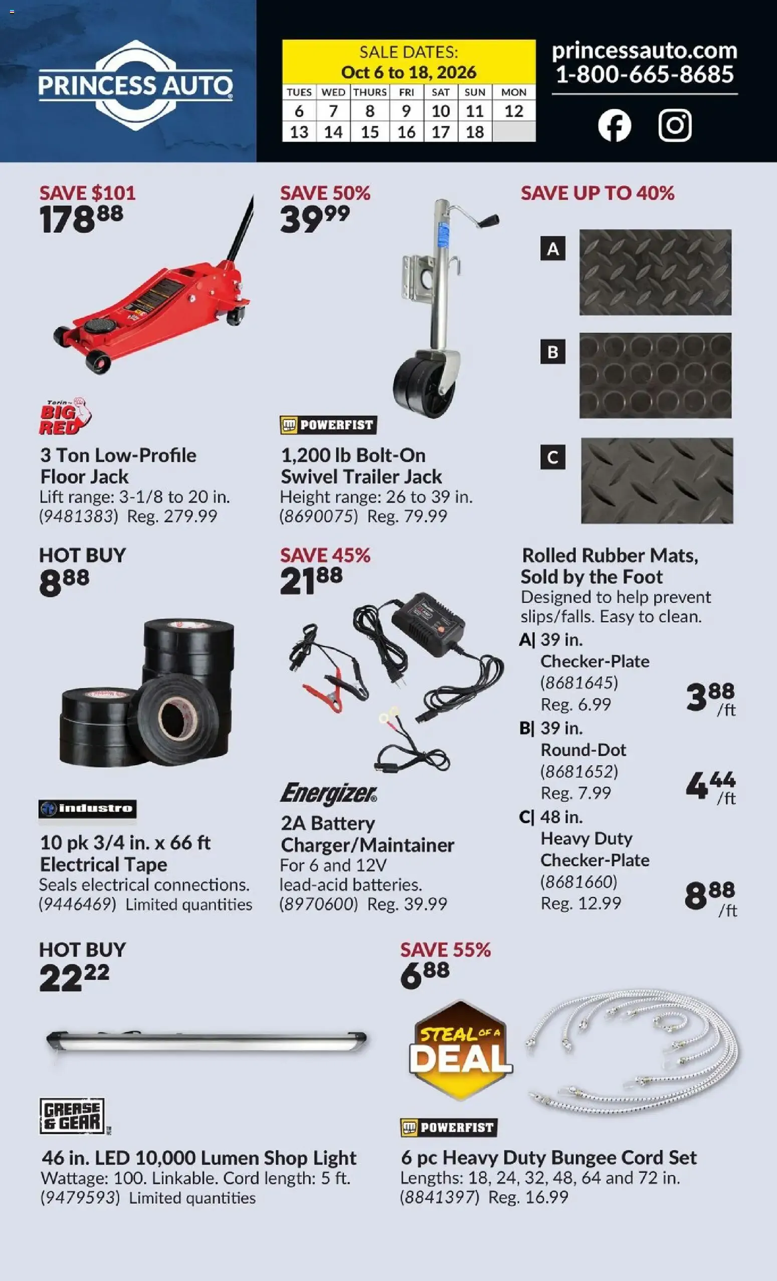 Princess Auto flyer - 2 Week Sale! from Oct 6, 2026 > weekly specials & deals from October 6 to October 18 2026 - flyer page 2