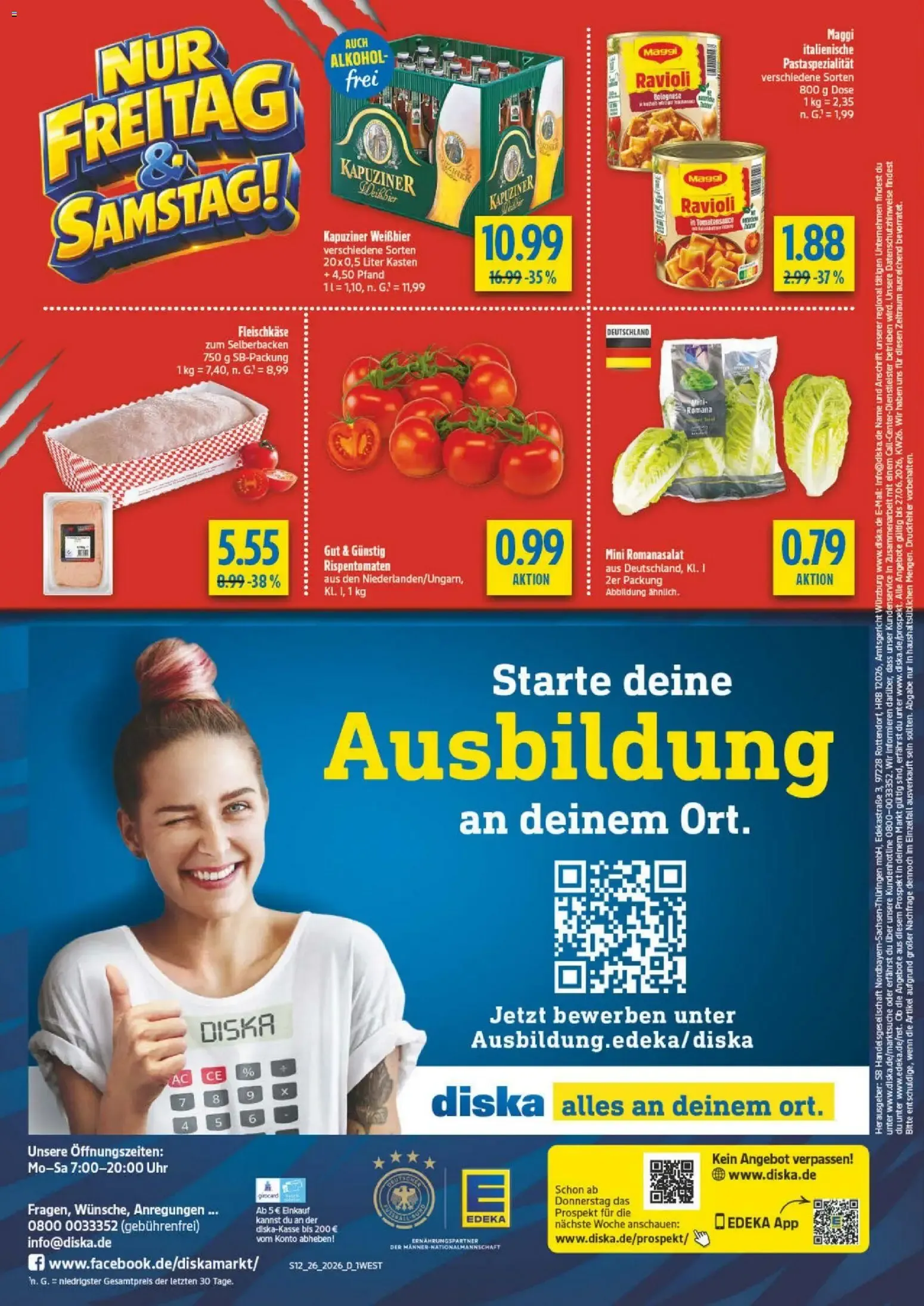 Diska - Diska Angebote Bayern KW26 (ab 22.06.2026) zum Blättern von 22. Juni bis 27. Juni 2026 - Prospekt seite 14