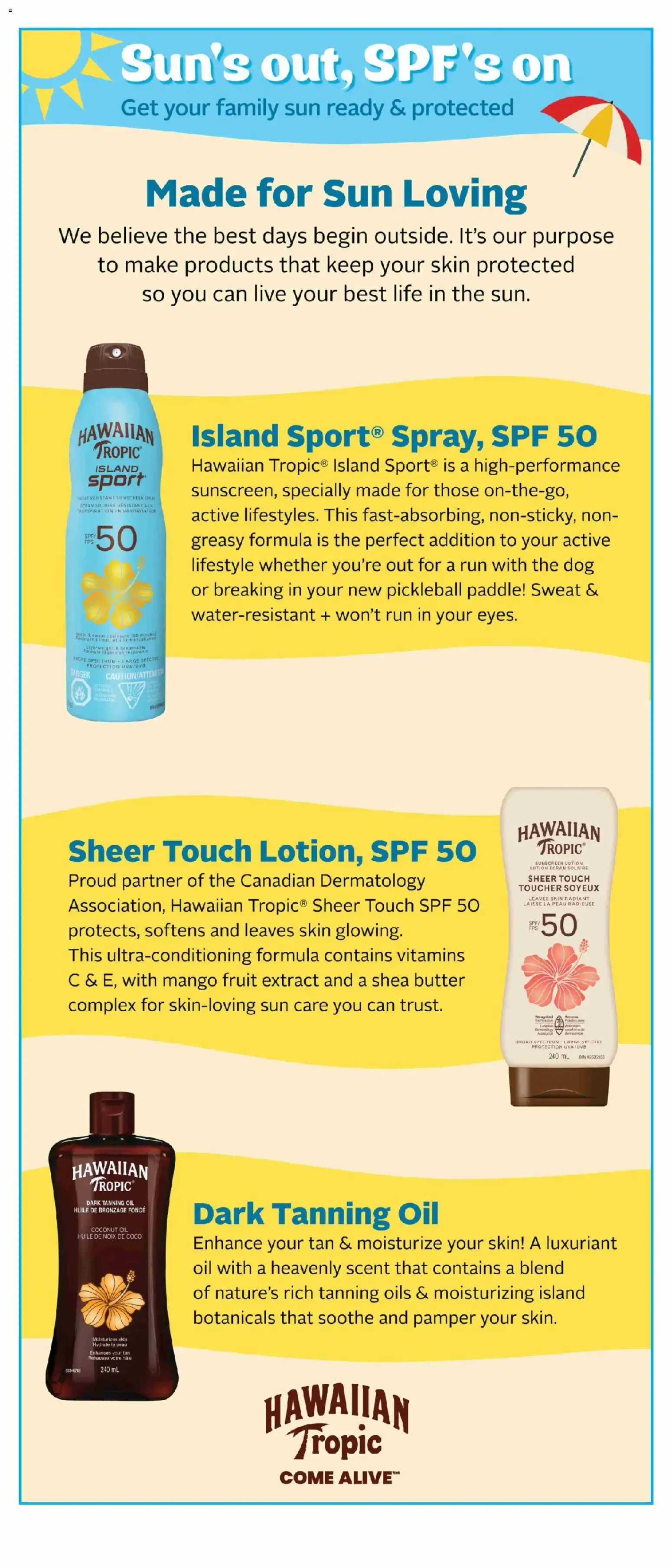 Sun's out, SPF's on from April 10 to September 3 2026 - flyer page 11