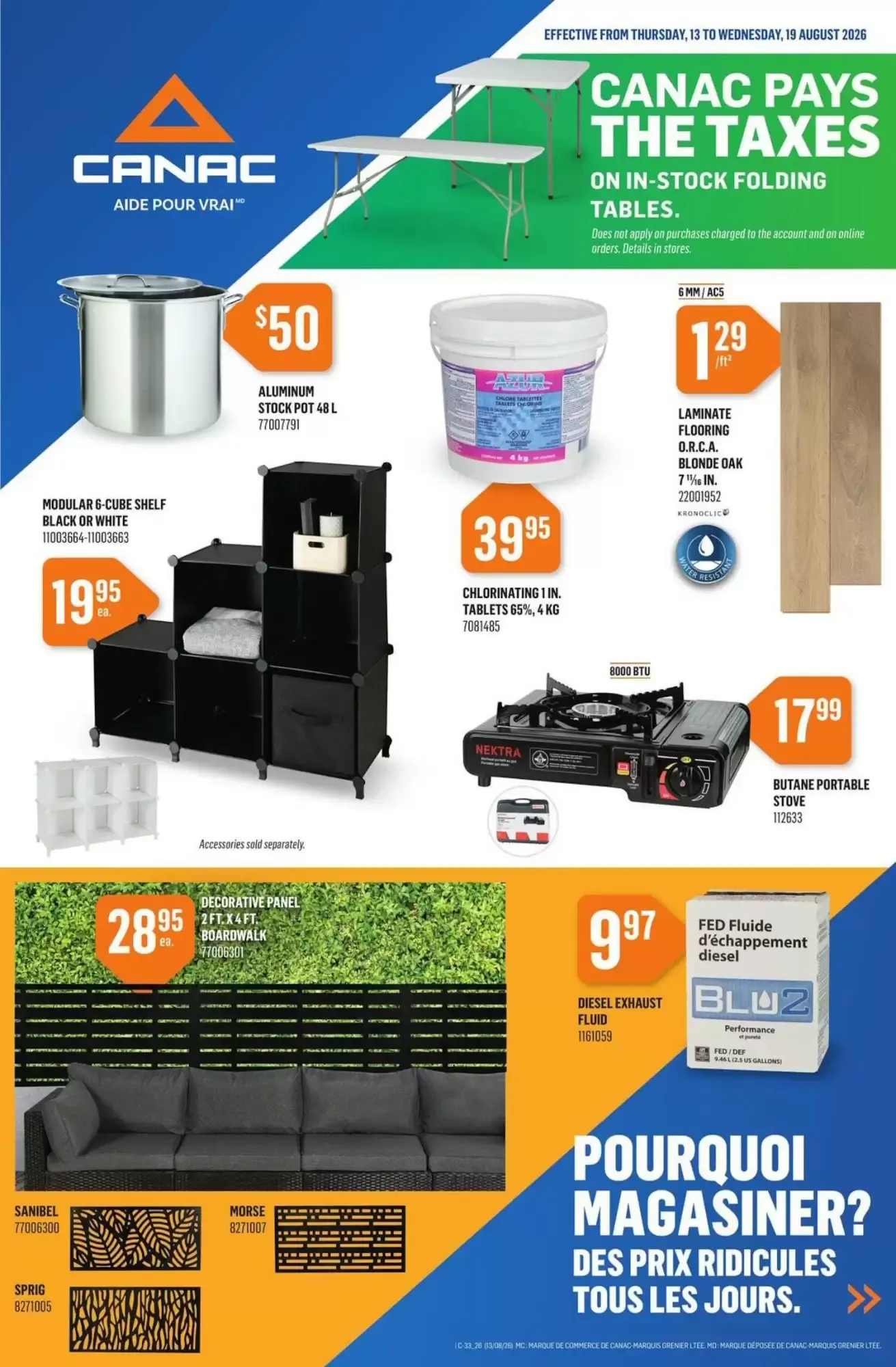 Canac flyer week 33