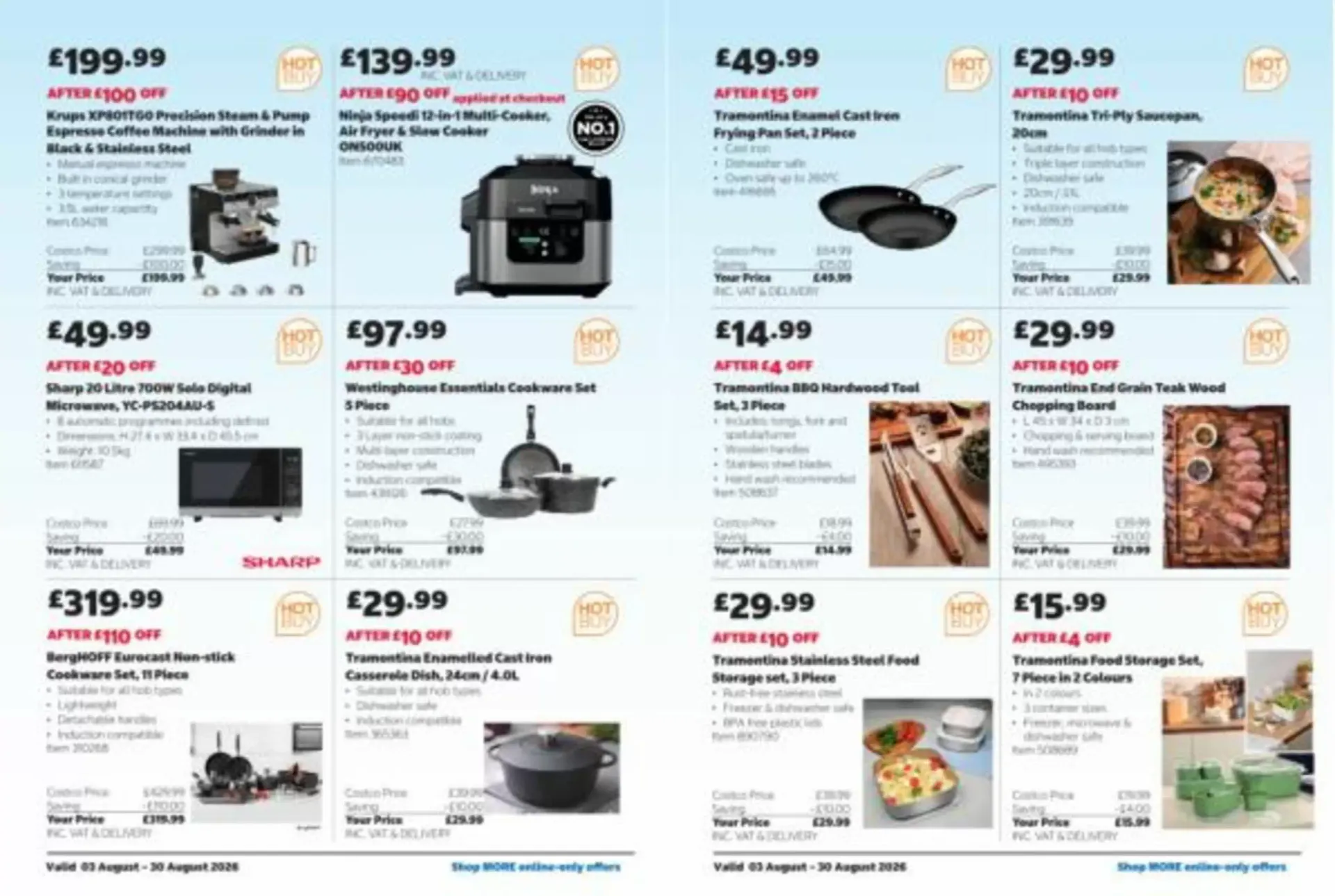 Costco leaflet from 3 August to 30 August 2026 - Catalogue Page 20