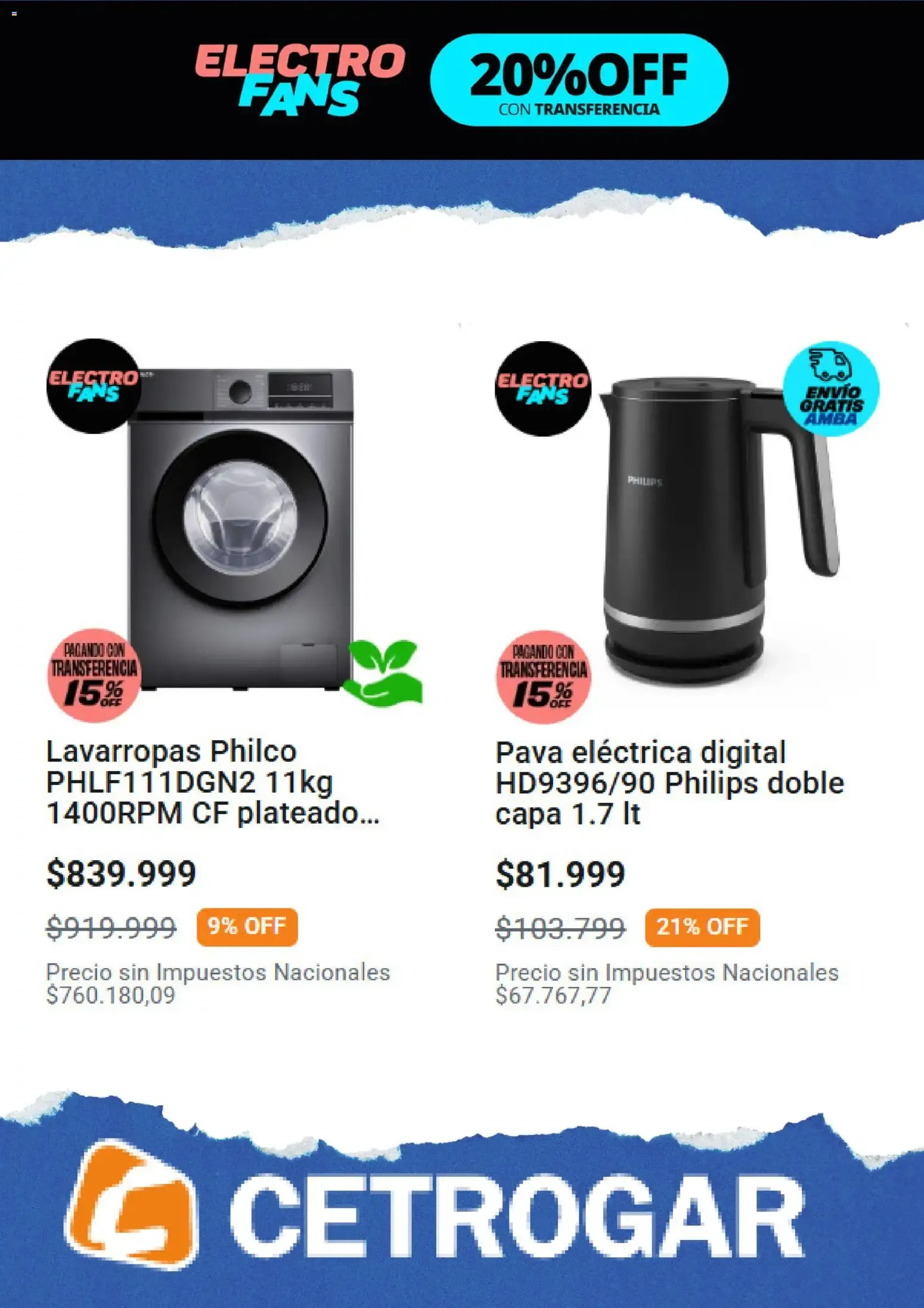 Ofertas de Cetrogar Electro Fans Celulares 7 de septiembre al 13 de septiembre 2026 - Página 2 del catálogo