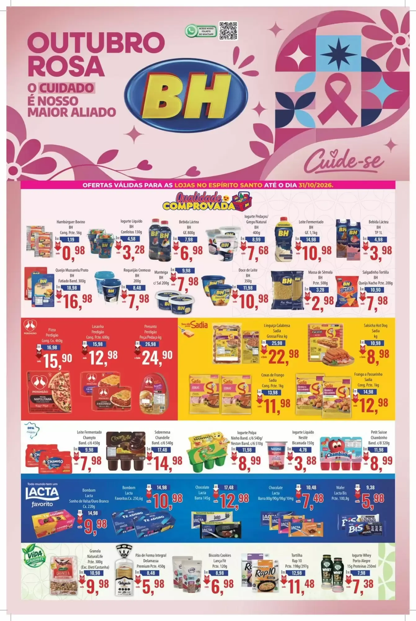 Encarte de Folheto Supermercados BH 16 de outubro até 31 de outubro 2026 - Pagina 1