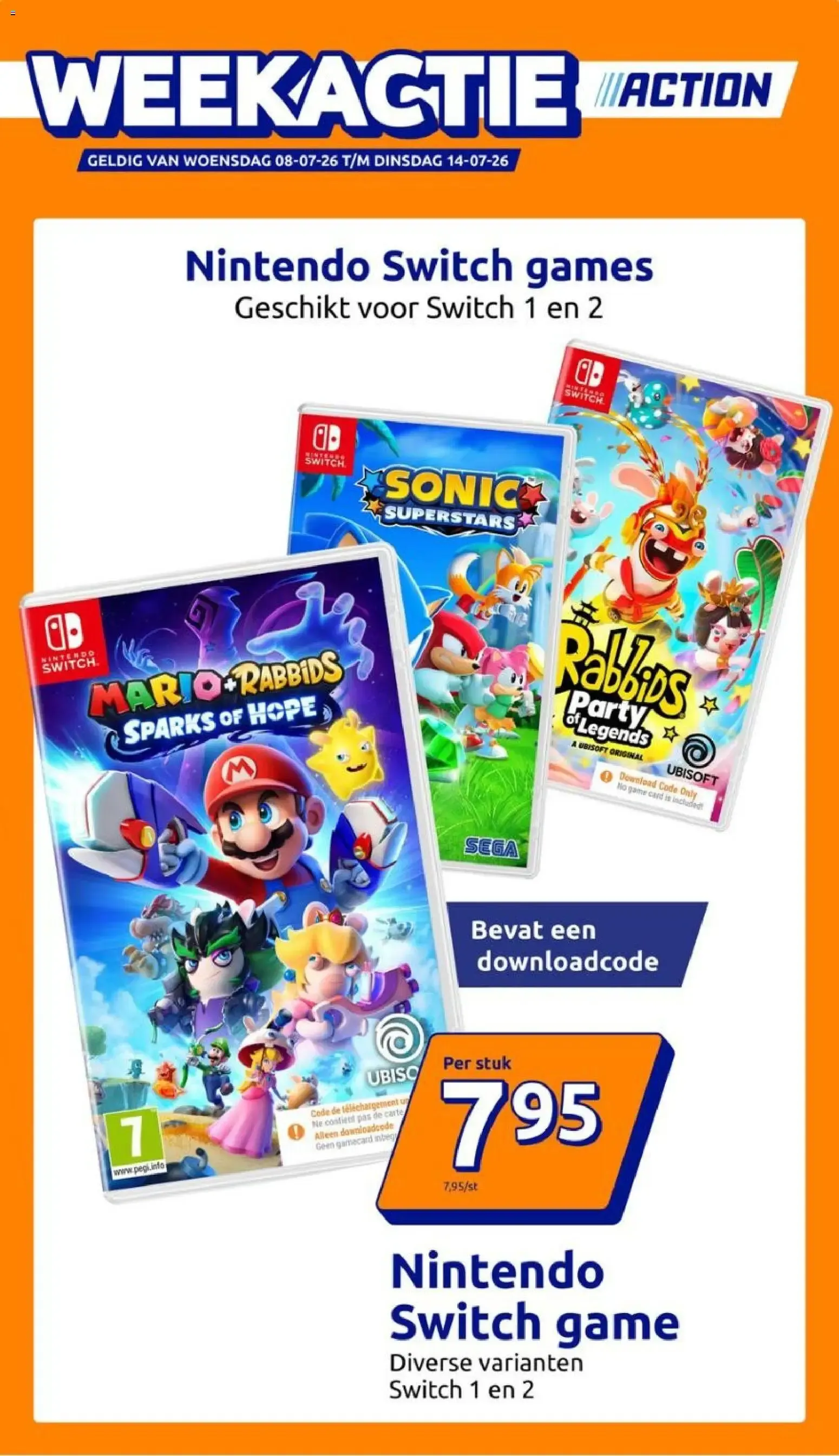 WEEKACTIE Action: Juegos Nintendo Switch van 8 juli tot 14 juli 2026 - Folder pagina 1