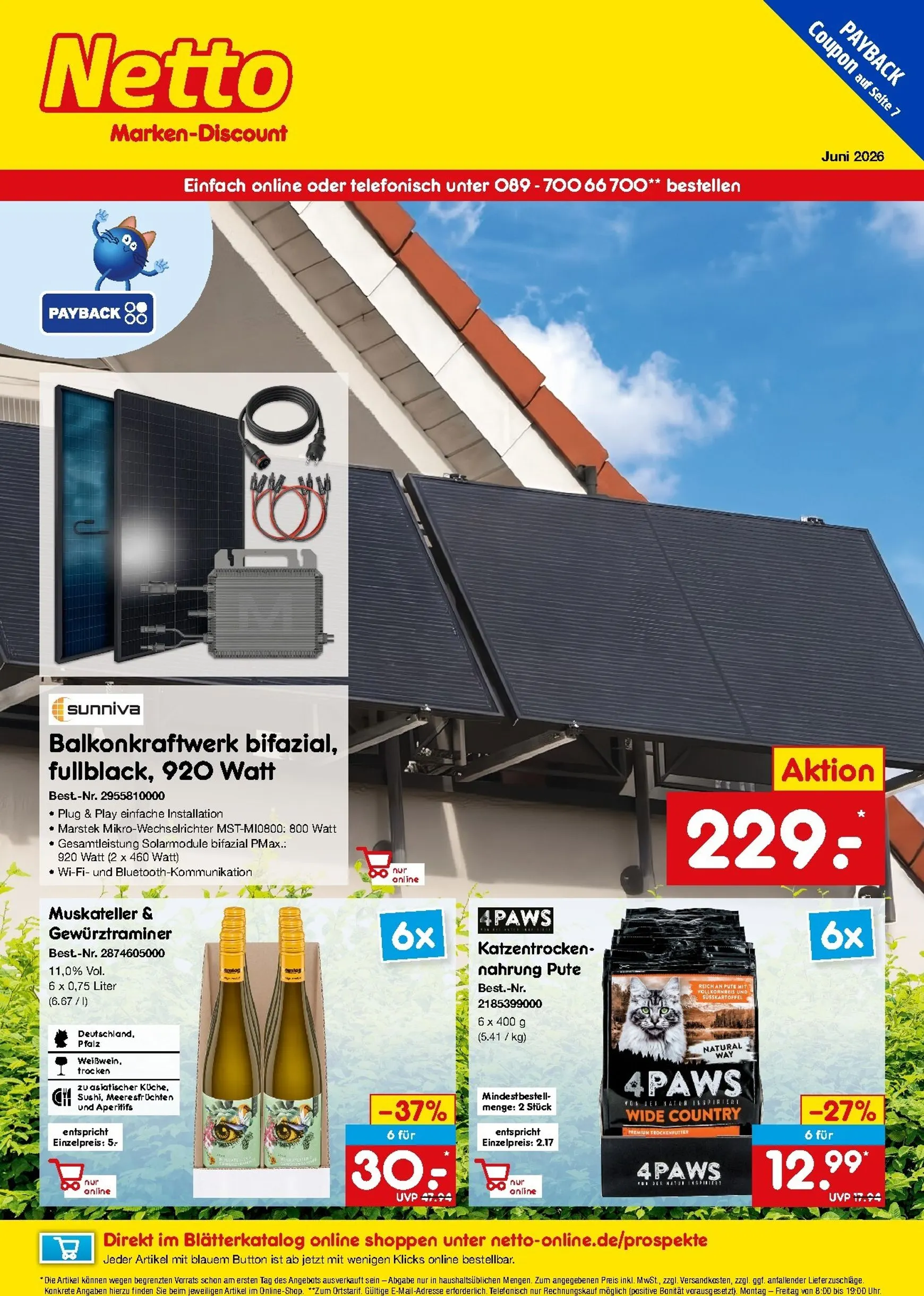 Netto Marken Discount - Online-Angebote Prospekt – von Montag 01.06.2026 bis Dienstag 30.06.2026 von 1. Juni bis 30. Juni 2026 - Prospekt seite 1