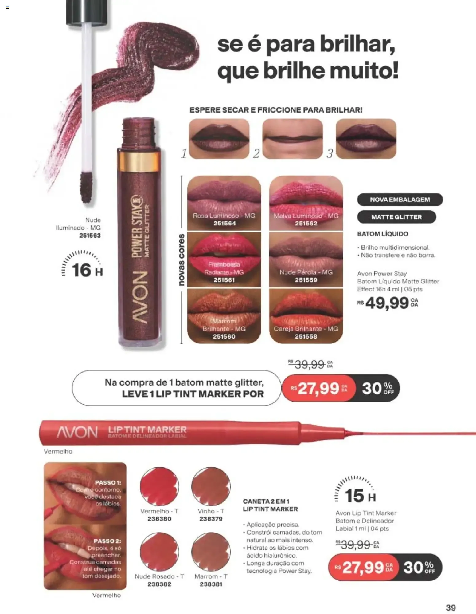 Encarte de Revista Avon folheto - Campanha 14 de 01/09/2026 | Promoção Online 1 de setembro até 20 de setembro 2026 - Pagina 39