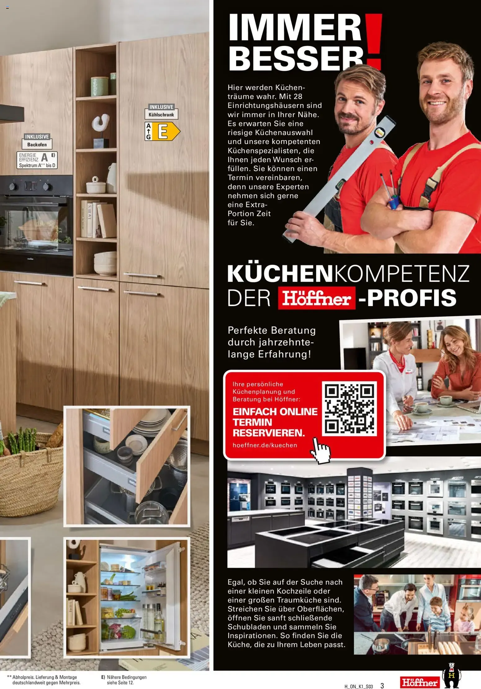 Höffner - 1/2 PREIS FÜR FREI GEPLANTE KÜCHEN von 26. Juni bis 28. Juli 2026 - Prospekt seite 3