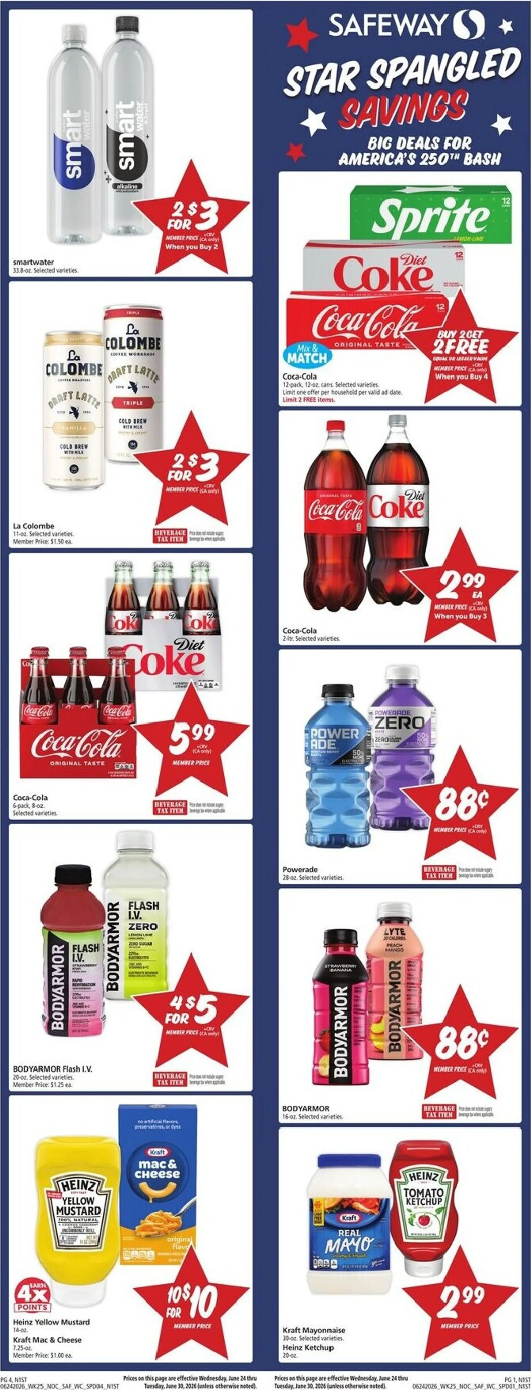 Safeway Star Spangled Savings