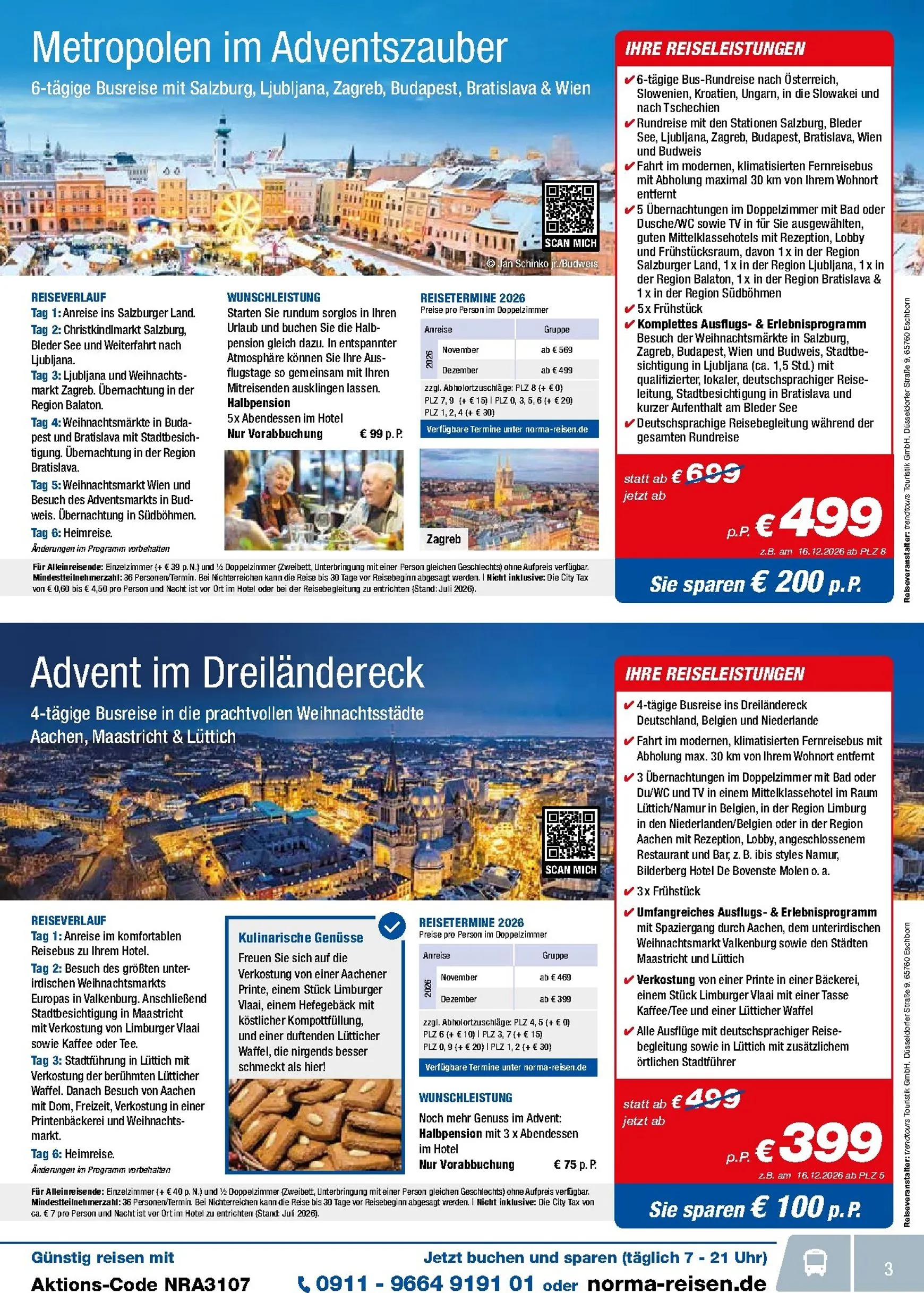 Norma - Reisen Prospekt – von Mittwoch 01.07.2026 bis Freitag 31.07.2026 von 1. Juli bis 31. Juli 2026 - Prospekt seite 3