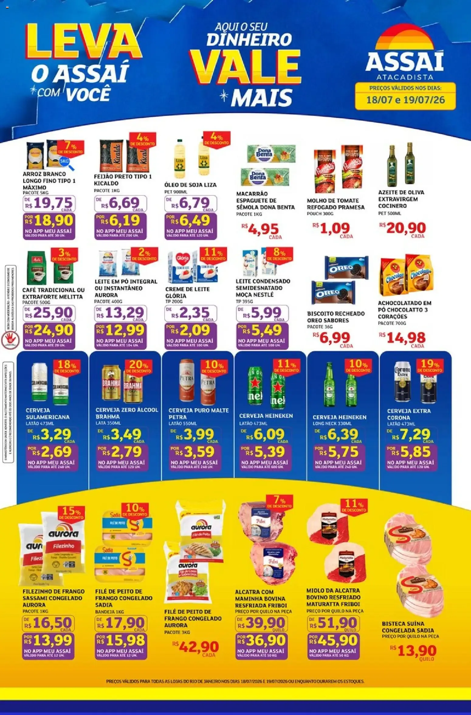 Encarte de Assaí Atacadista ofertas - RJ de 18/07/2026 | Promoções Online 18 de julho até 19 de julho 2026 - Pagina 1
