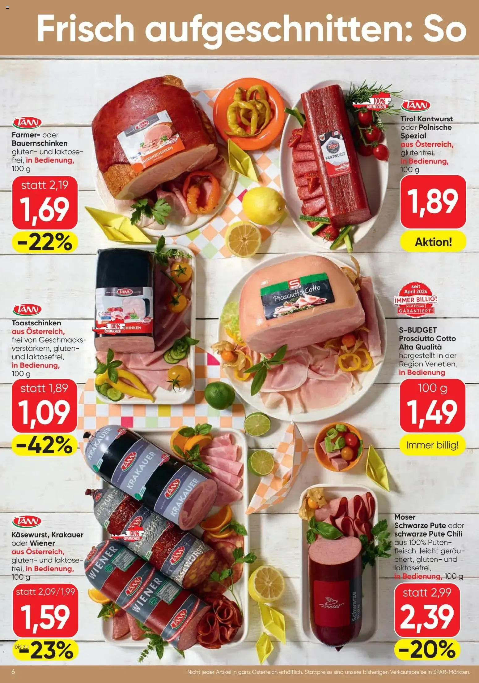 Spar - Flugblatt (30.07.2026) - Angebote und Prospekt von 30. Juli bis 12. August 2026 - Flugblätt seite 6