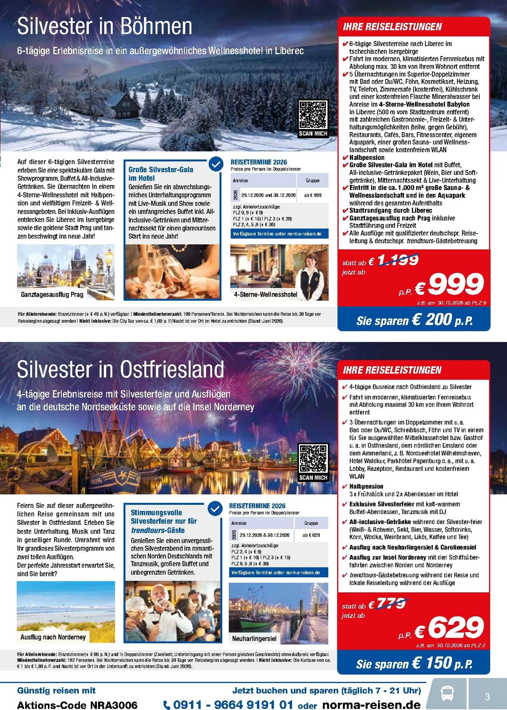 Norma - Reisen Prospekt – von Montag 01.06.2026 bis Dienstag 30.06.2026 von 1. Juni bis 30. Juni 2026 - Prospekt seite 3
