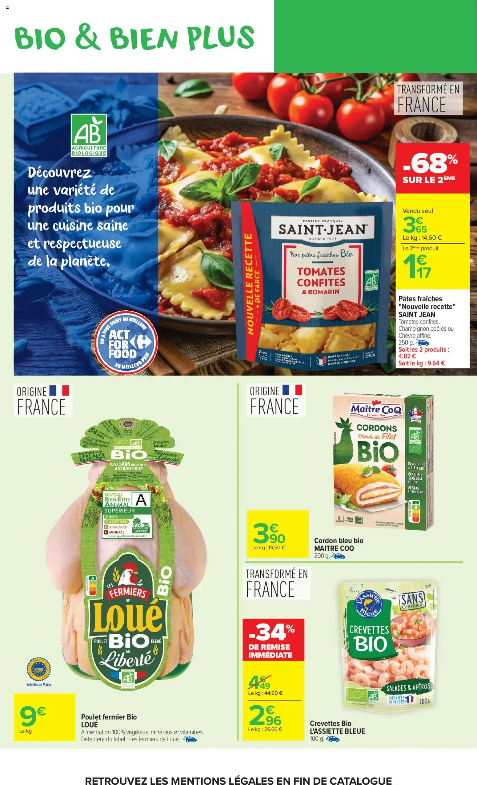Carrefour Market Avec le club carrefour goûtez AU bio le moins cher de France à partir du 02/06/2026 - promo en ligne du 2 juin au 14 juin 2026 - Catalogue page 8