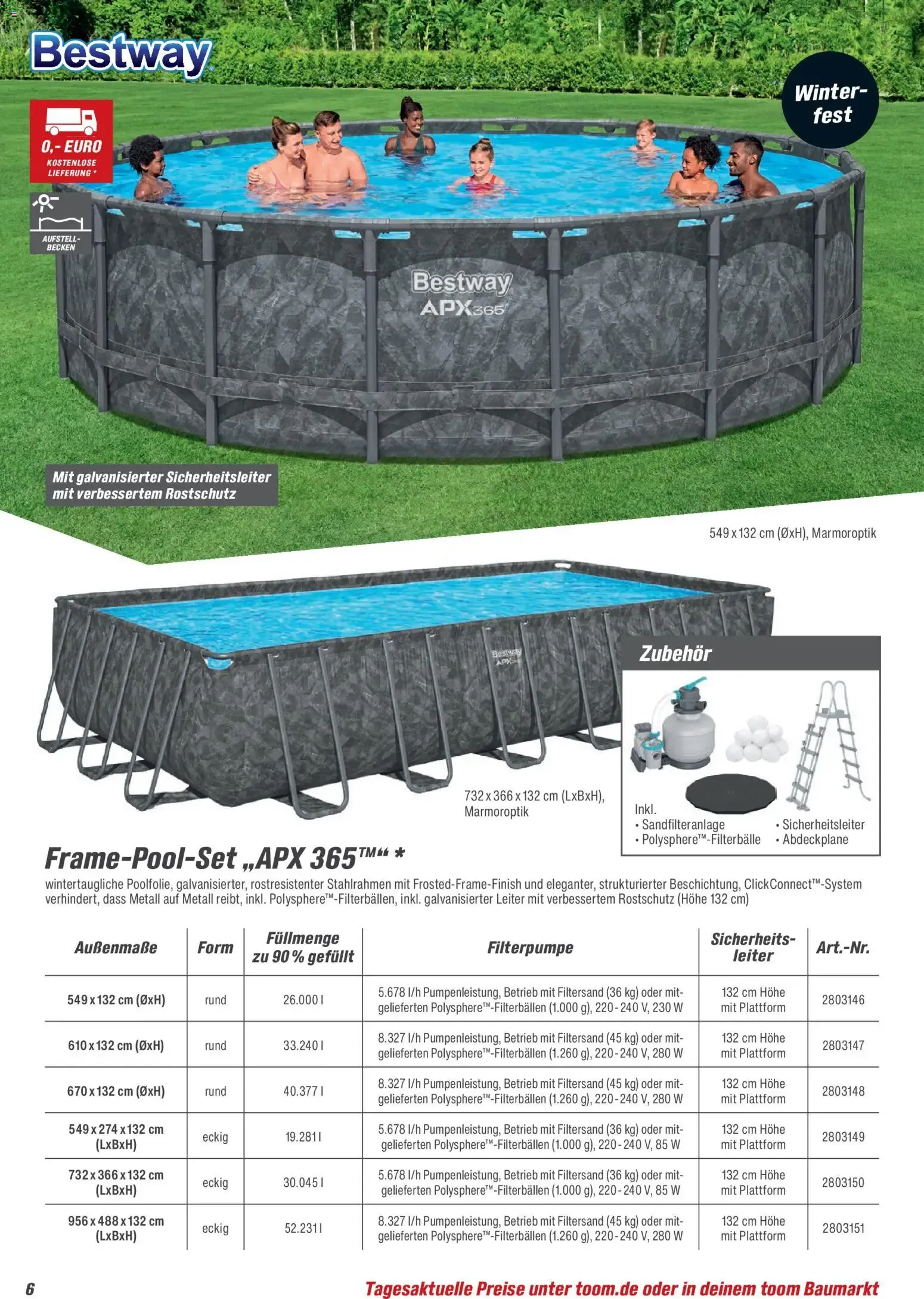 Toom Baumarkt - Pool, Sauna & Klima 2026 (ab 14.03.2026) zum Blättern von 14. März bis 30. Juni 2026 - Prospekt seite 6