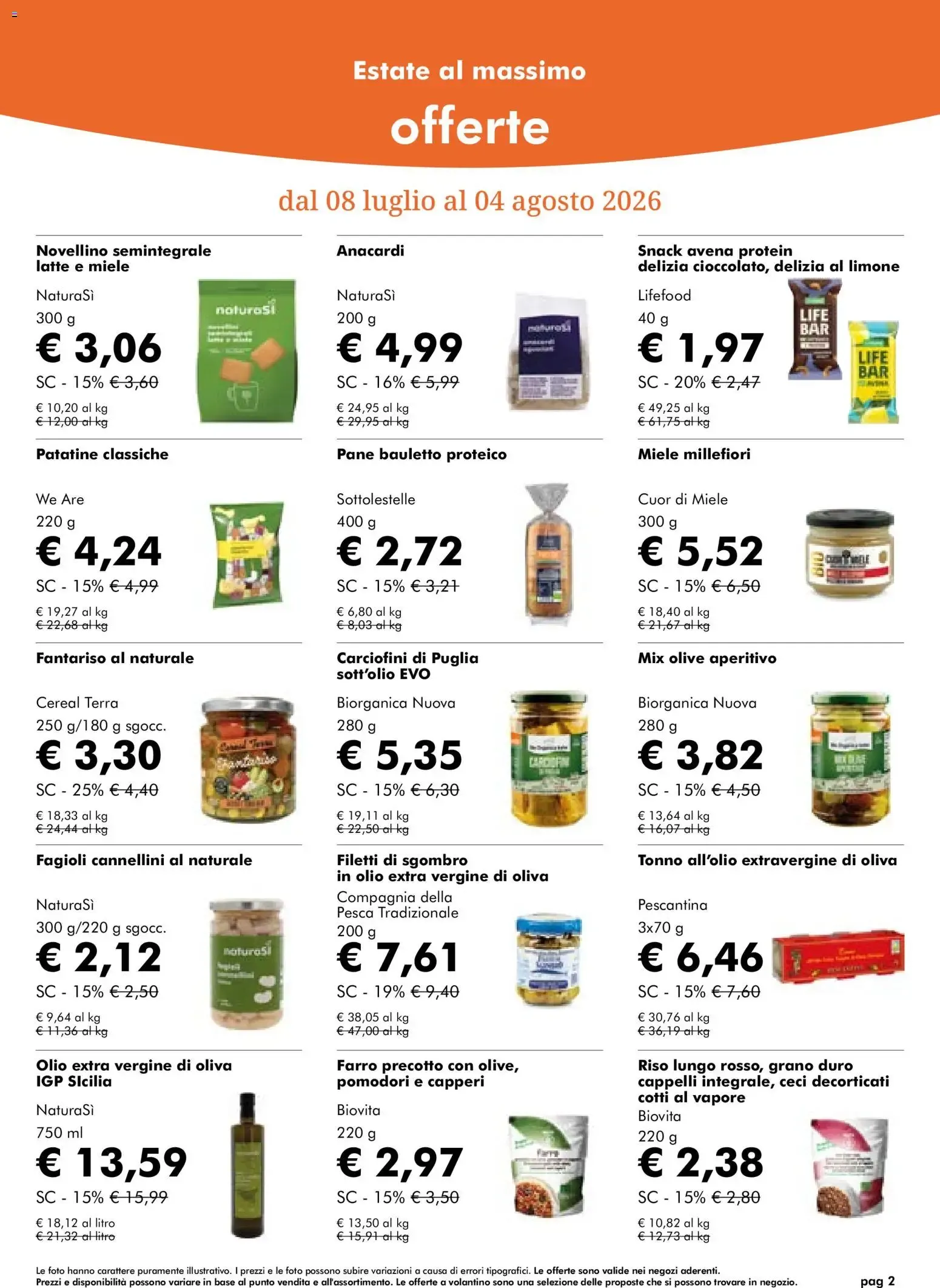 NaturaSì Offerte Luglio 2026 da 1 luglio a 31 luglio di 2026 - Pagina del volantino 2