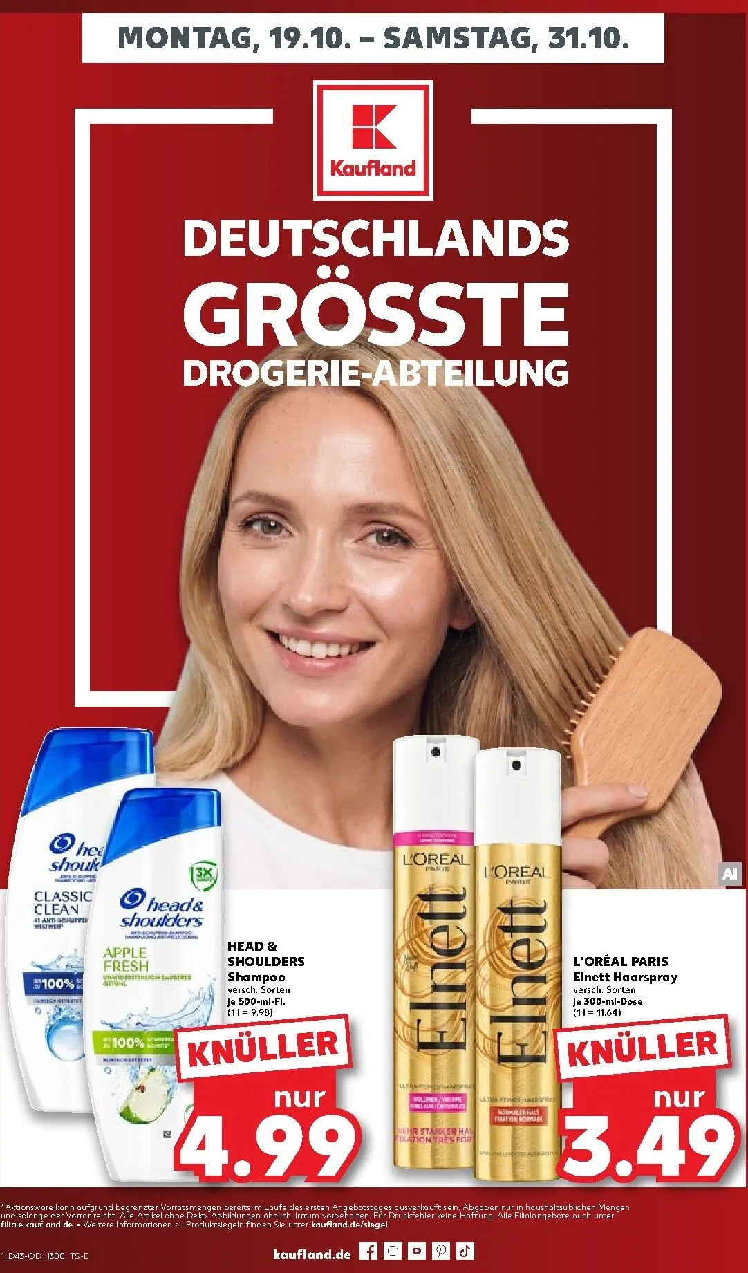 Kaufland - Deutschlands größte Drogerie-Abteilung Prospekt – von Montag 19.10.2026 bis Samstag 31.10.2026